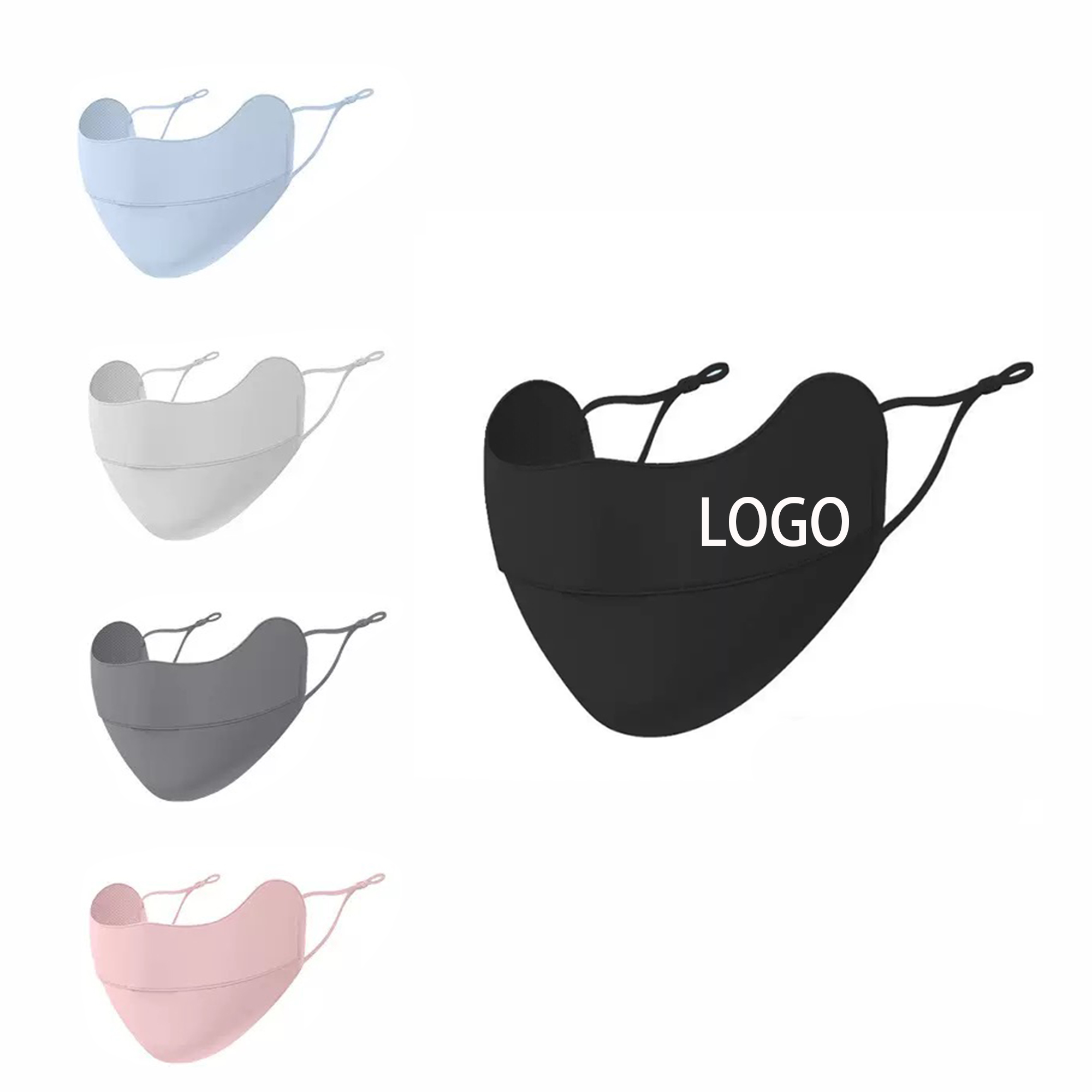 Anti-dust Cool Feeling Ice Silk Sunscreen Mask MOQ 50pcs 2