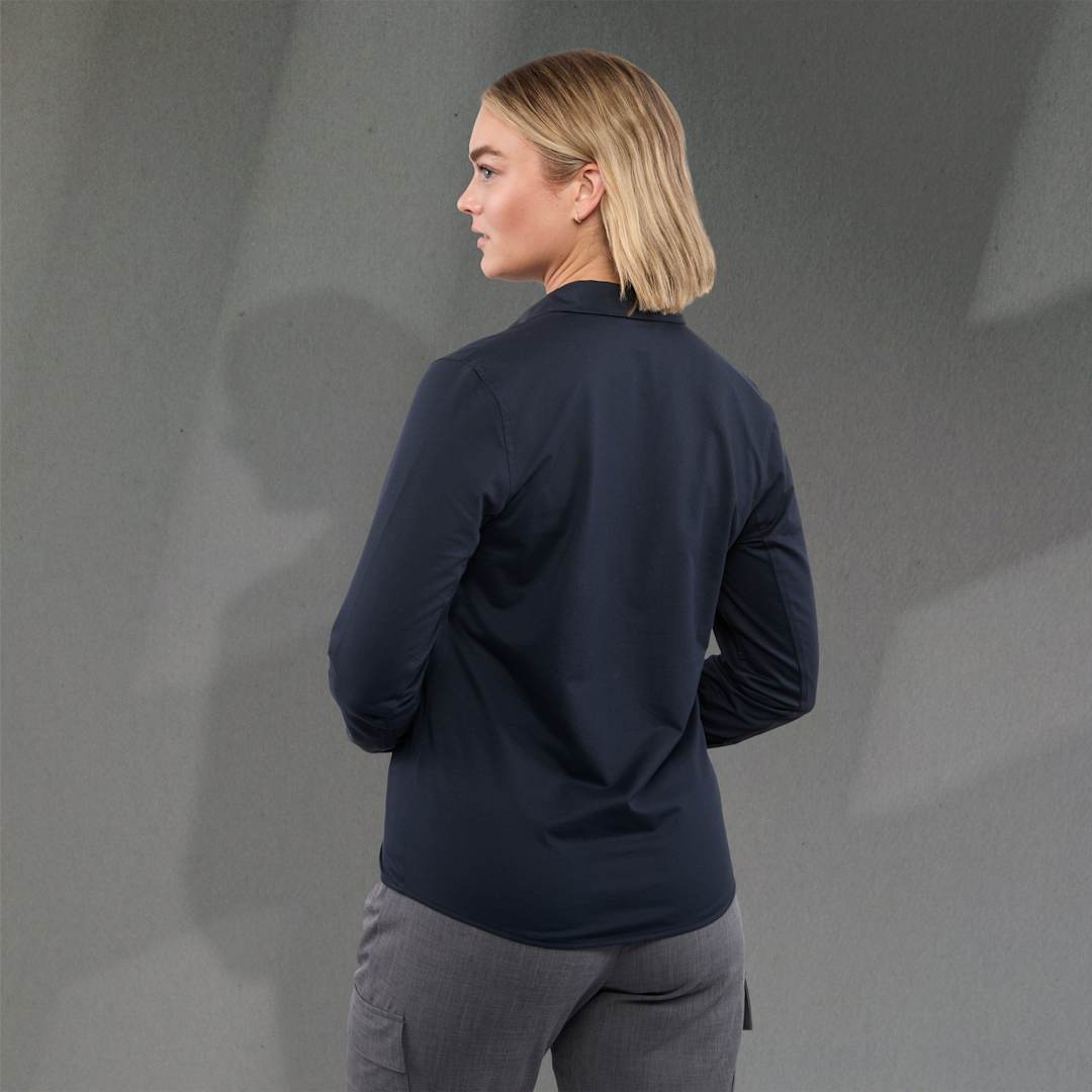 TATRA Eco Long Sleeve Knit Button Up Shirt-Women's 104