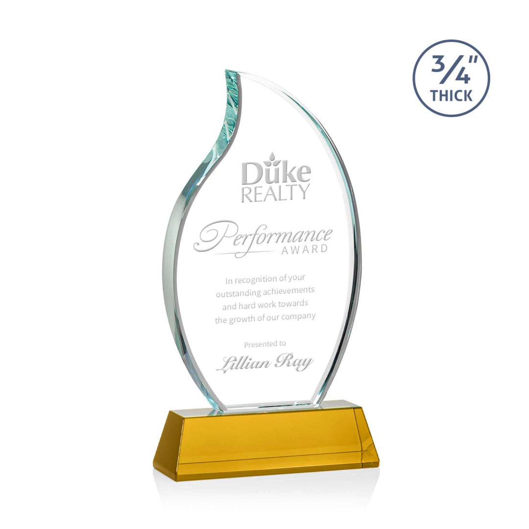Croydon Flame Award on Newhaven Base - Amber 3