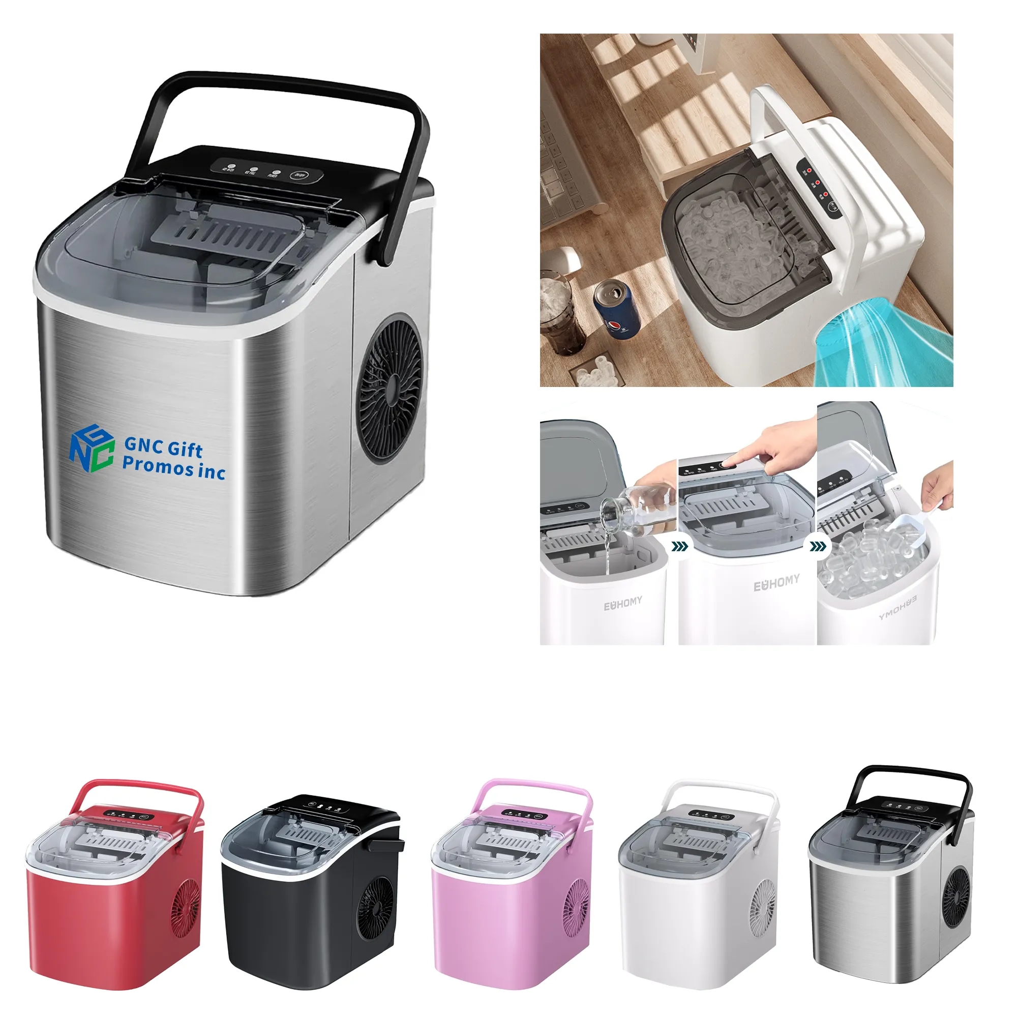 Countertop Ice Maker Machine with Handle 10