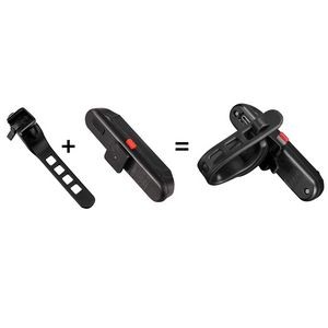 Compact White LED Bike Light With Rechargeable Multiple Lighting Modes 2