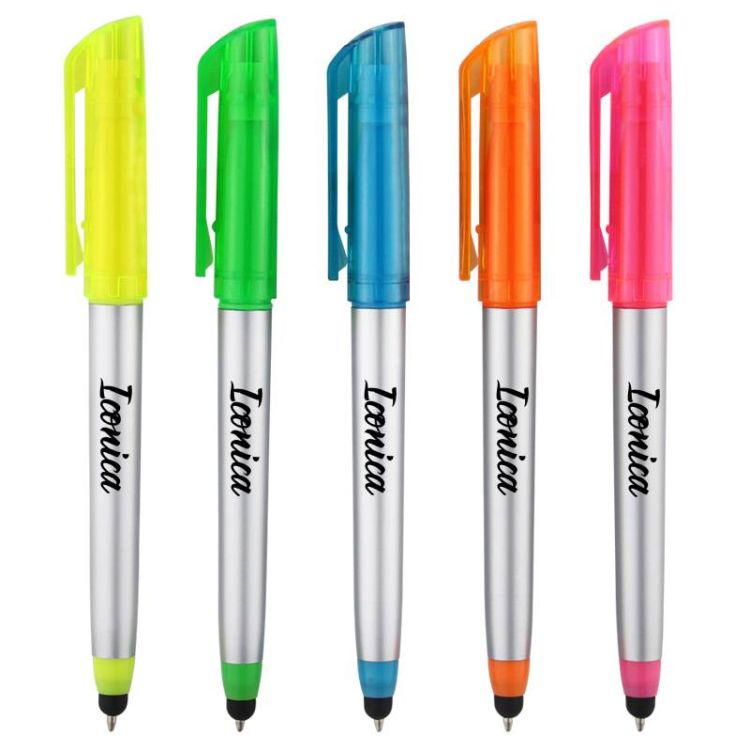 3 in 1 Stylus Ballpoint Pen with Highlighter 3