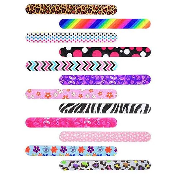 Double Sided Colorful Nail File Strip 2