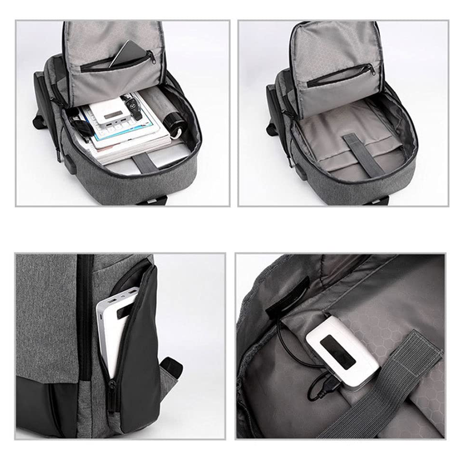 Waterproof Business Laptop Backpack With Charging Port 5