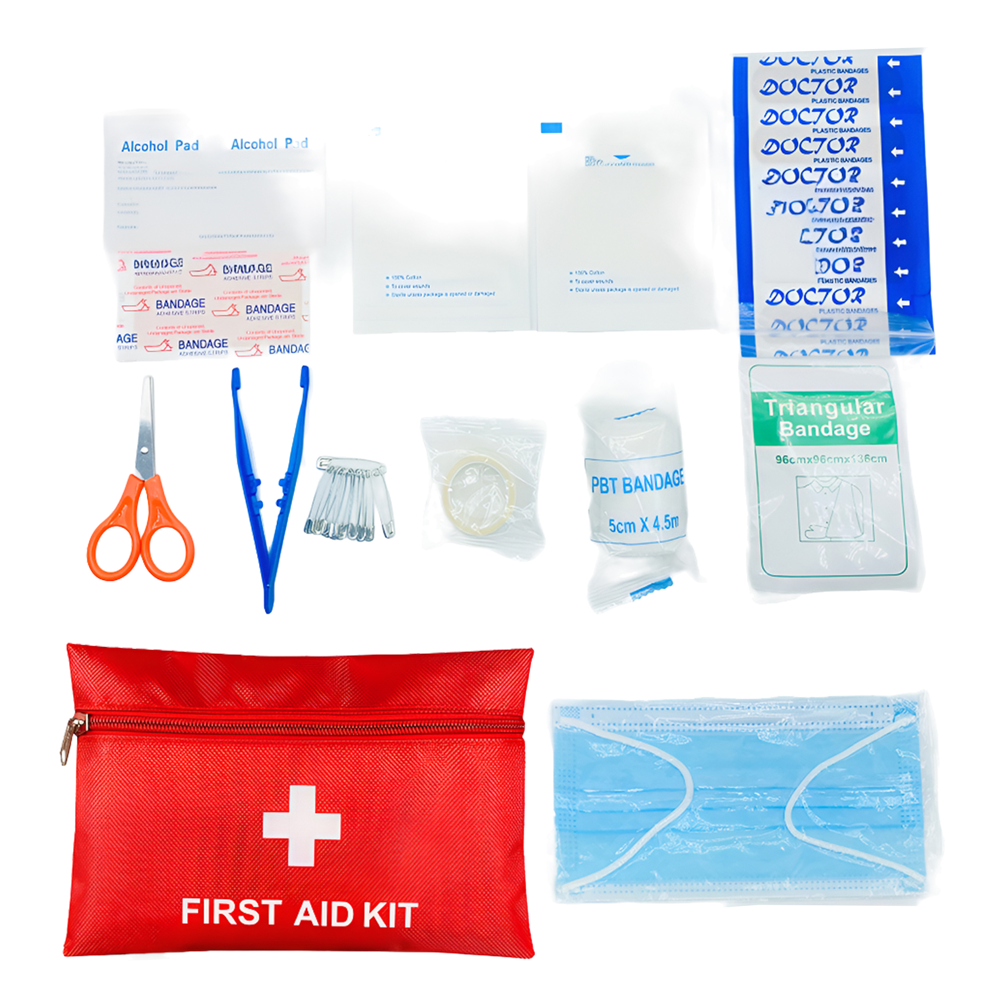 MOQ 50 Portable First Aid Kit for Travel and Outdoor Emergencies 2