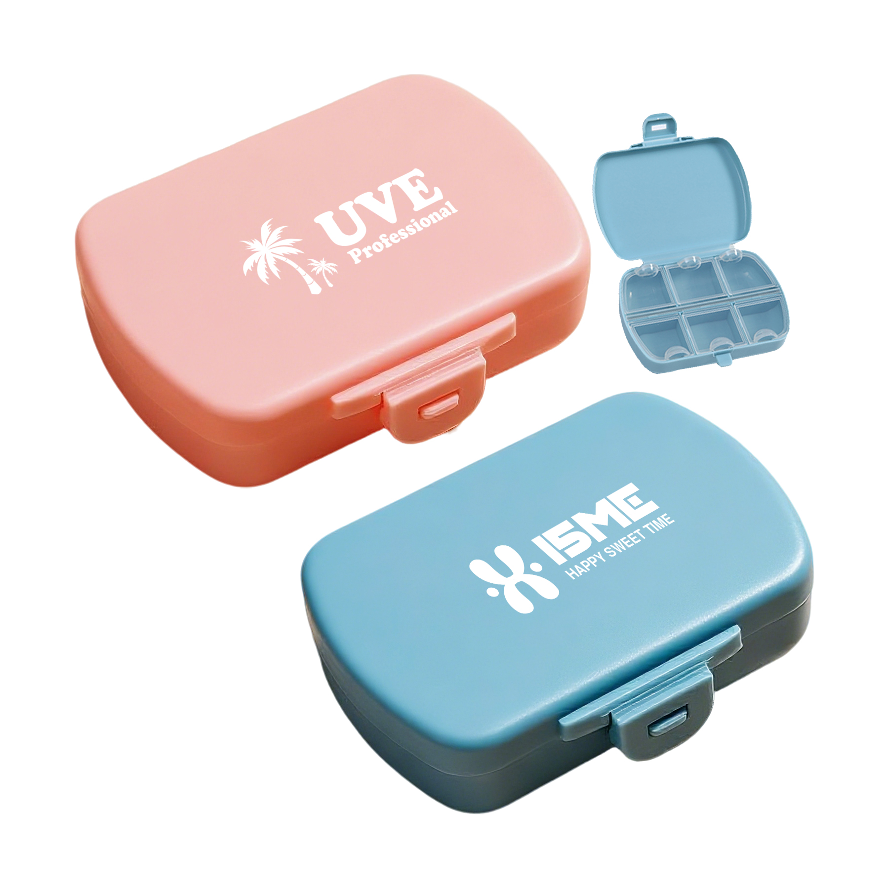 Six Compartments Portable Pill Box 3