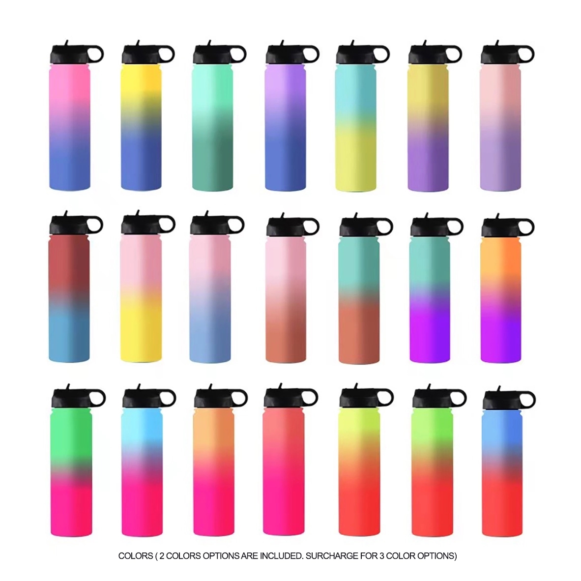 18Oz Rainbow Vacuum Insulated Stainless Steel Water Bottle 5