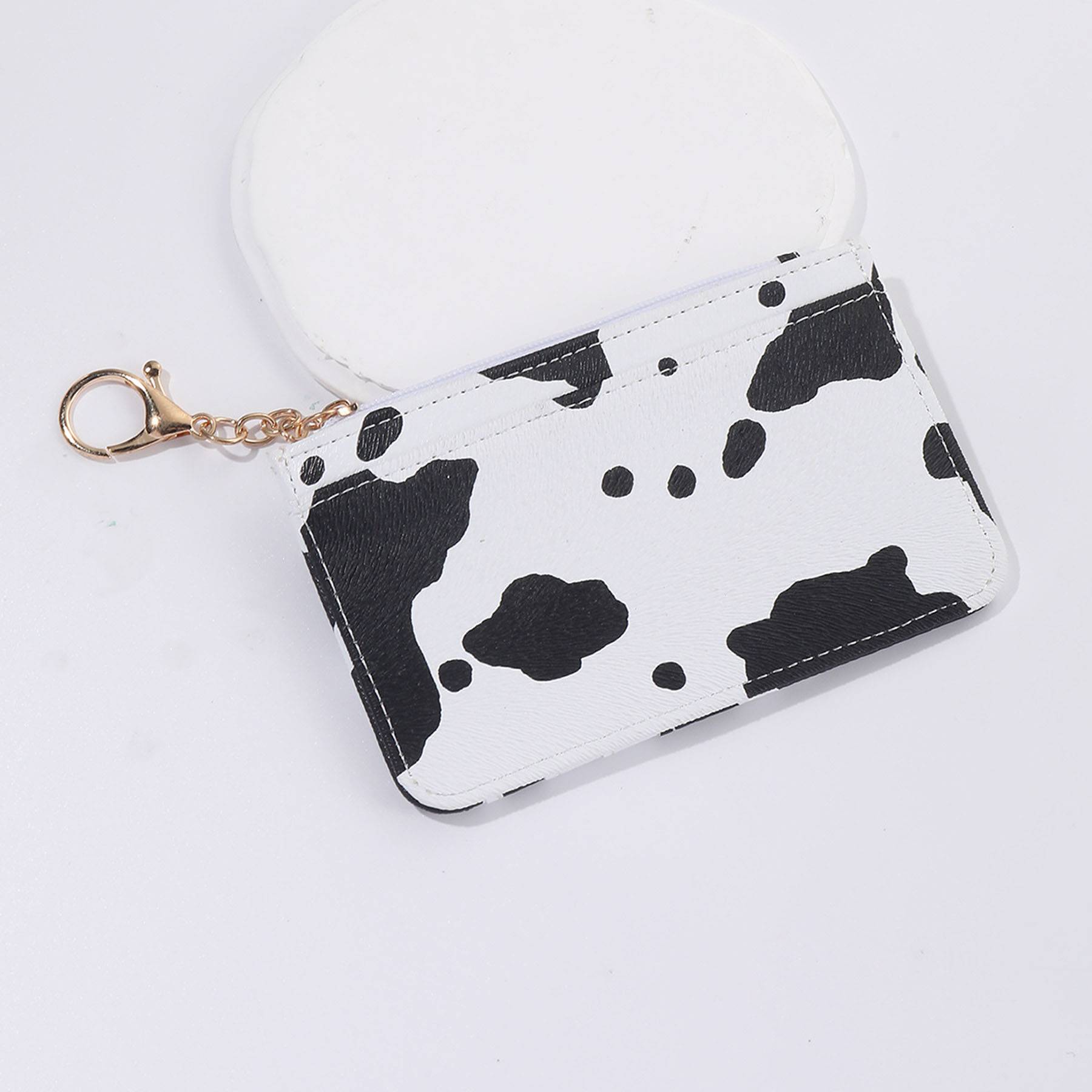 Pu Leather Cow Print Wallet 5