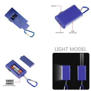 Versatile 2 In 1 LED Flashlight With Keychain Front And Side Light Modes 11