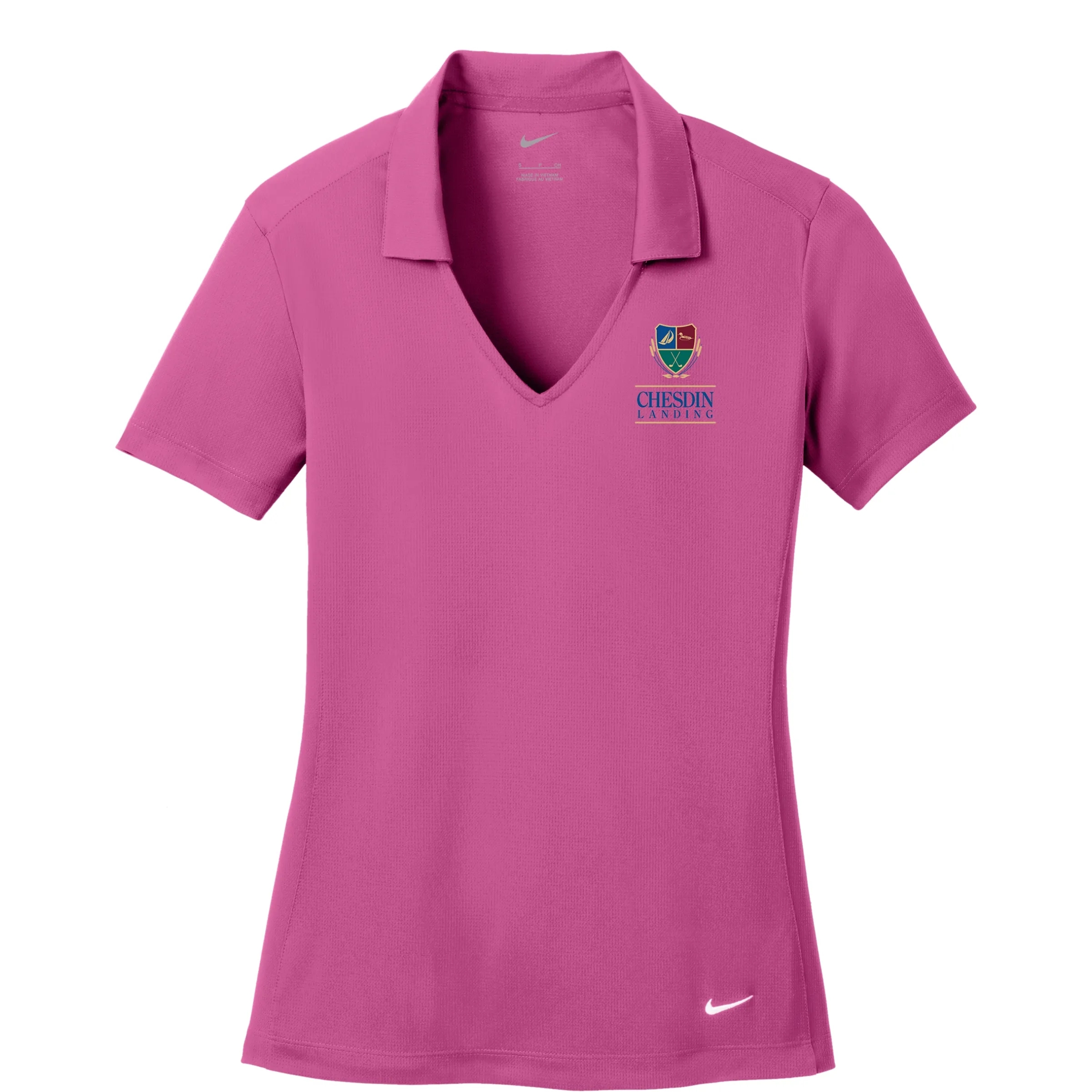 NIKE(R) LADIES DRI-FIT VERTICAL MESH POLO 24