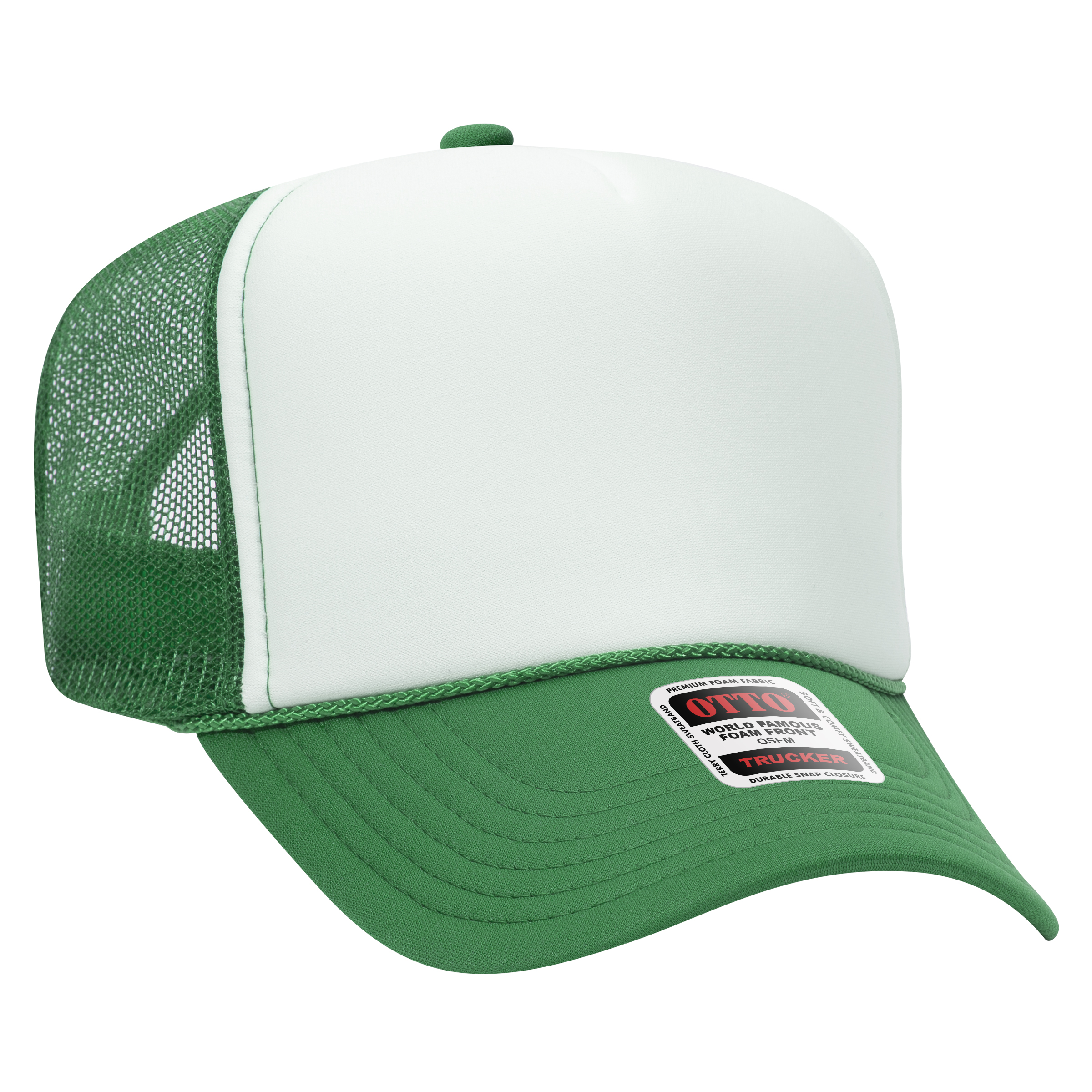 OTTO CAP® 5 Panel High Crown Mesh Back Trucker Hat 49