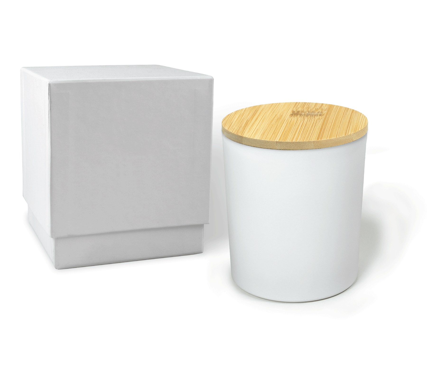 14 oz White Luxury Candle with Gift Box Engraved