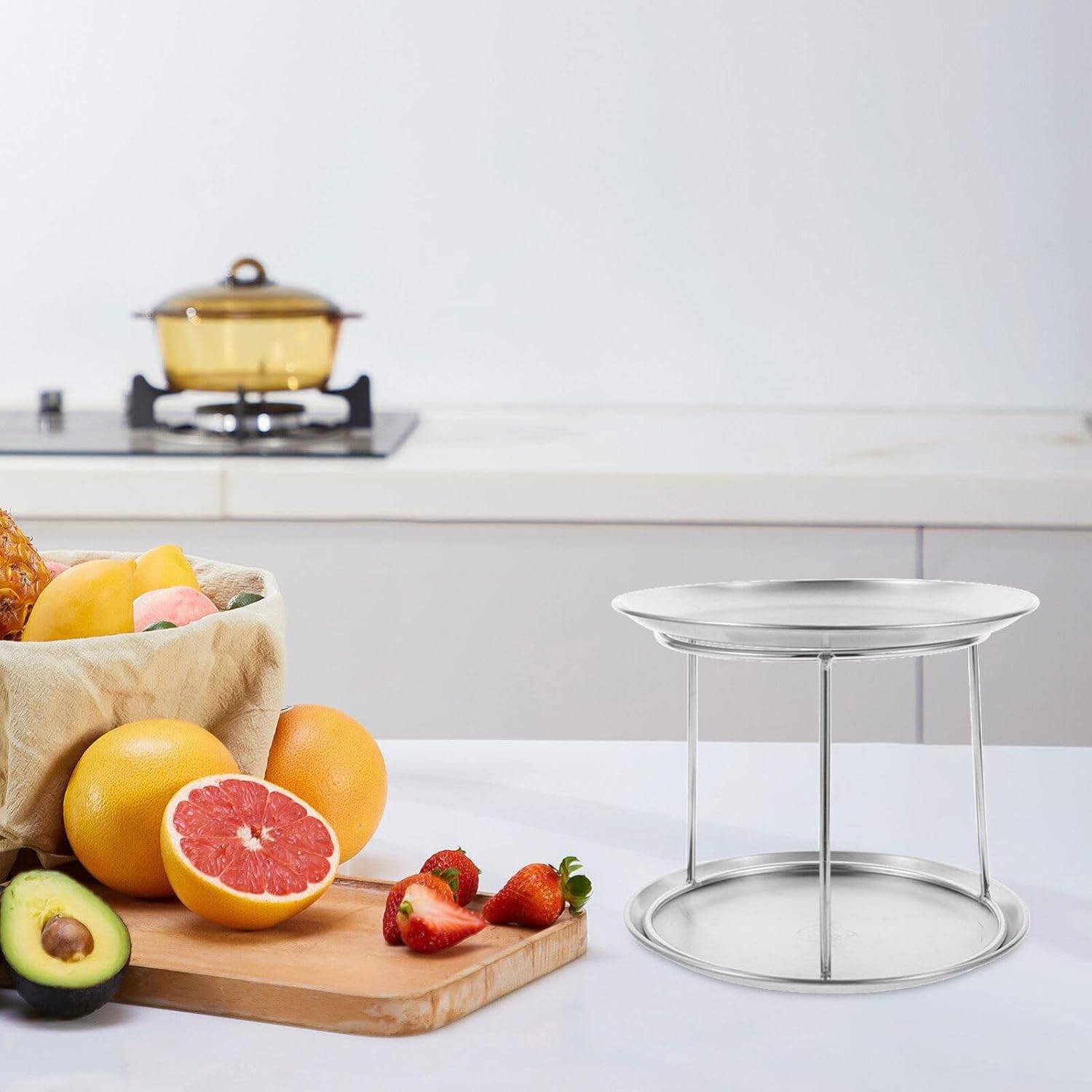 Stand Stainless Steel Tiered Tray 6