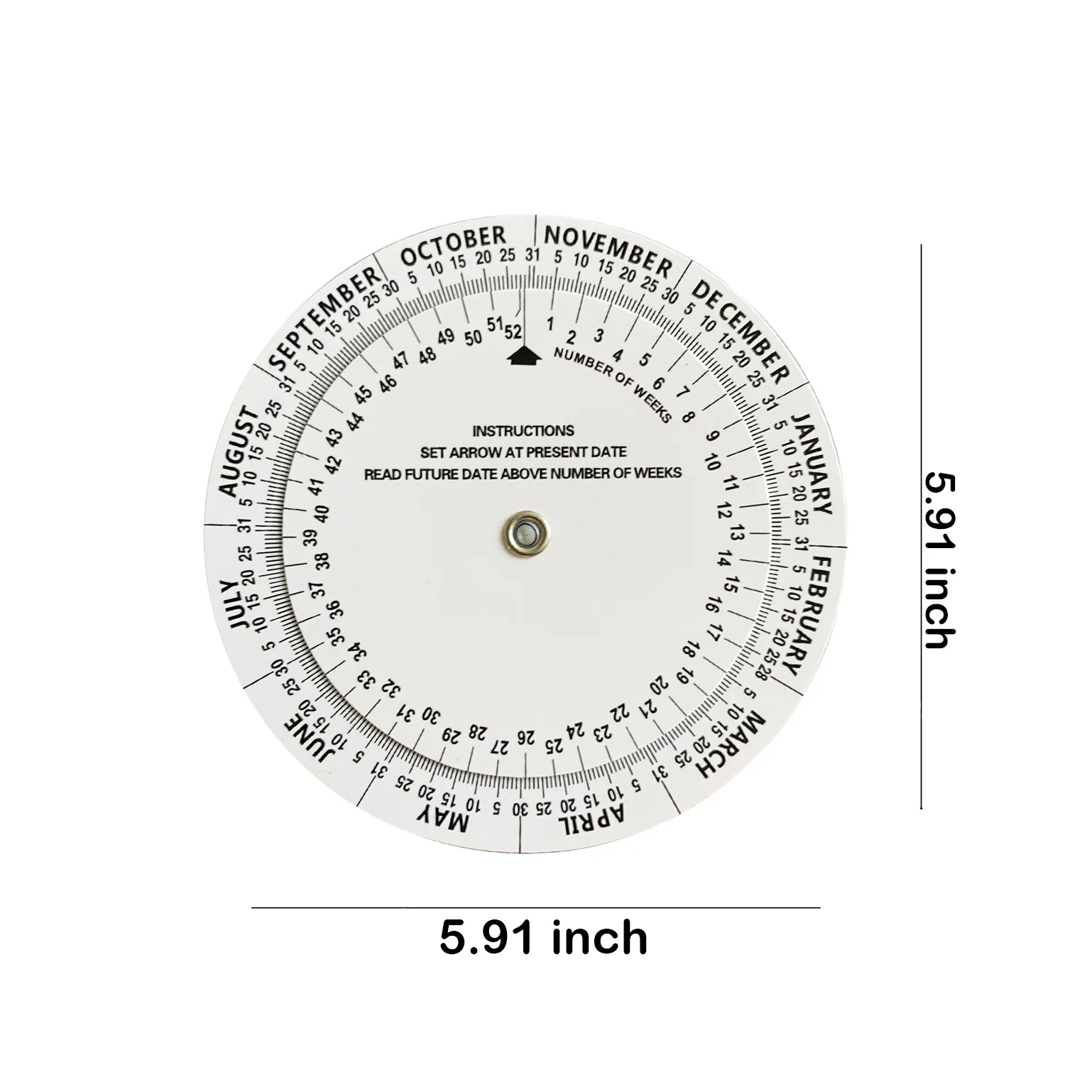 5.9-inch Pregnancy Wheel Calculator Date Finder 2