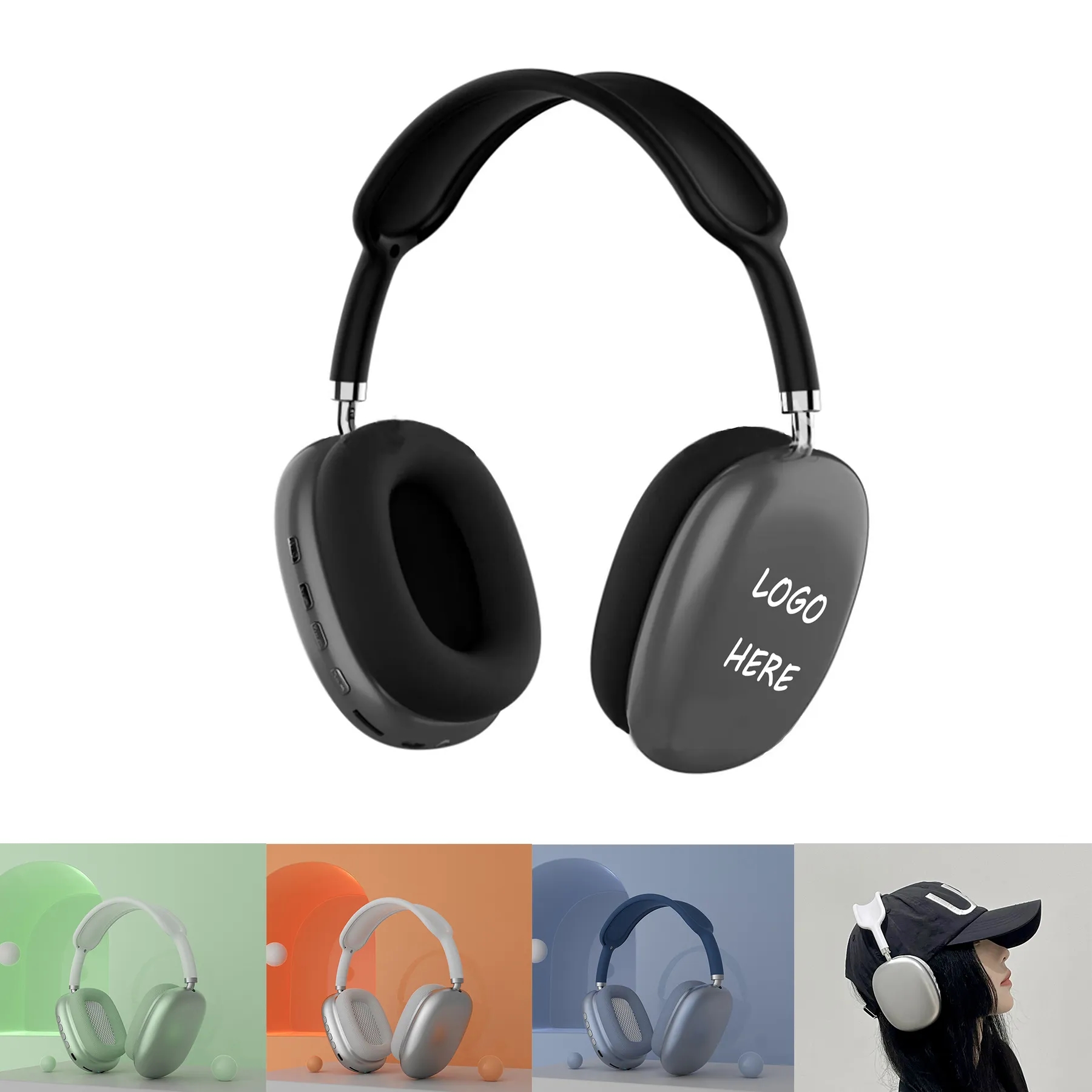 Wireless ,Over-Ear Bluetooth Adjustable Headphones 2