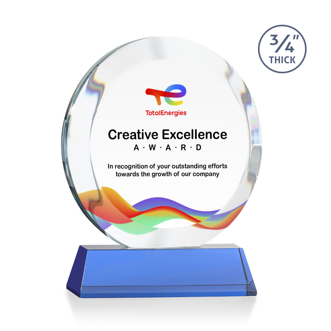 Gibralter VividPrint™ Award on Newhaven Base - Sky Blue 3