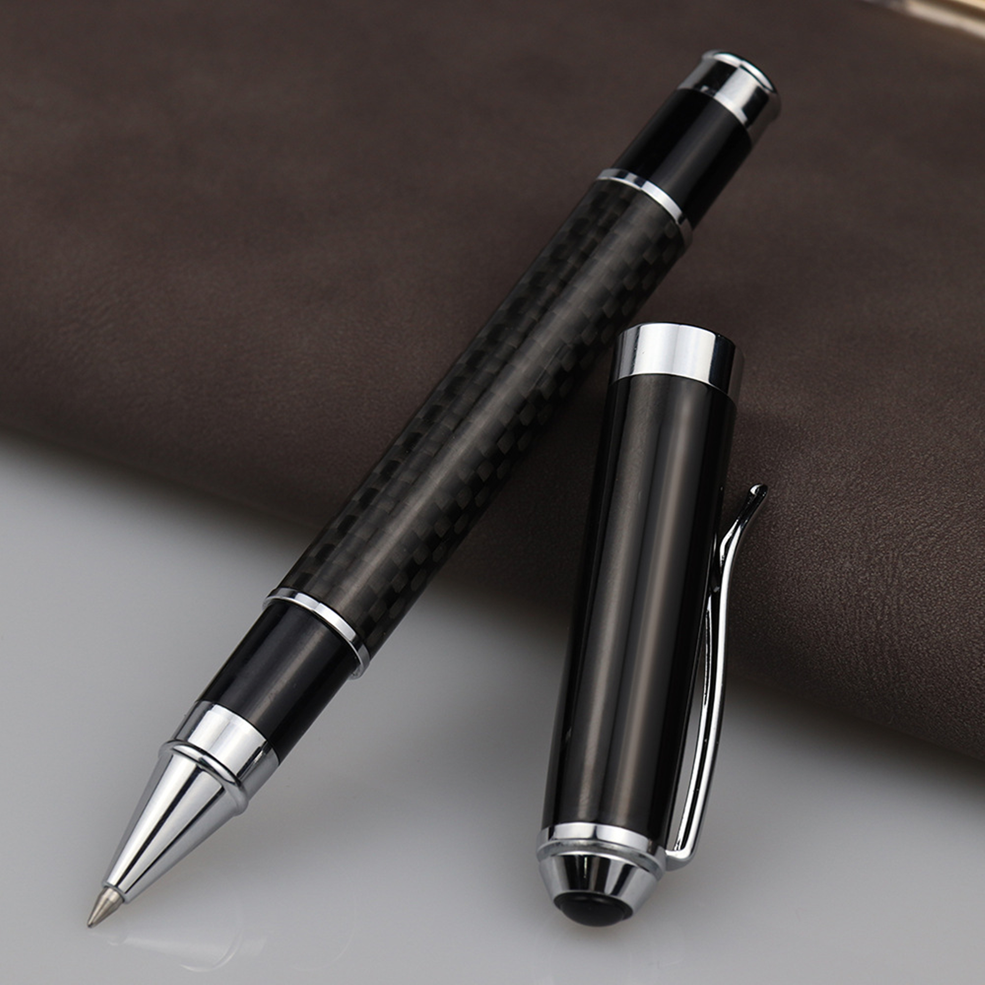 Luxury Carbon Fibre Ballpoint Pen 4