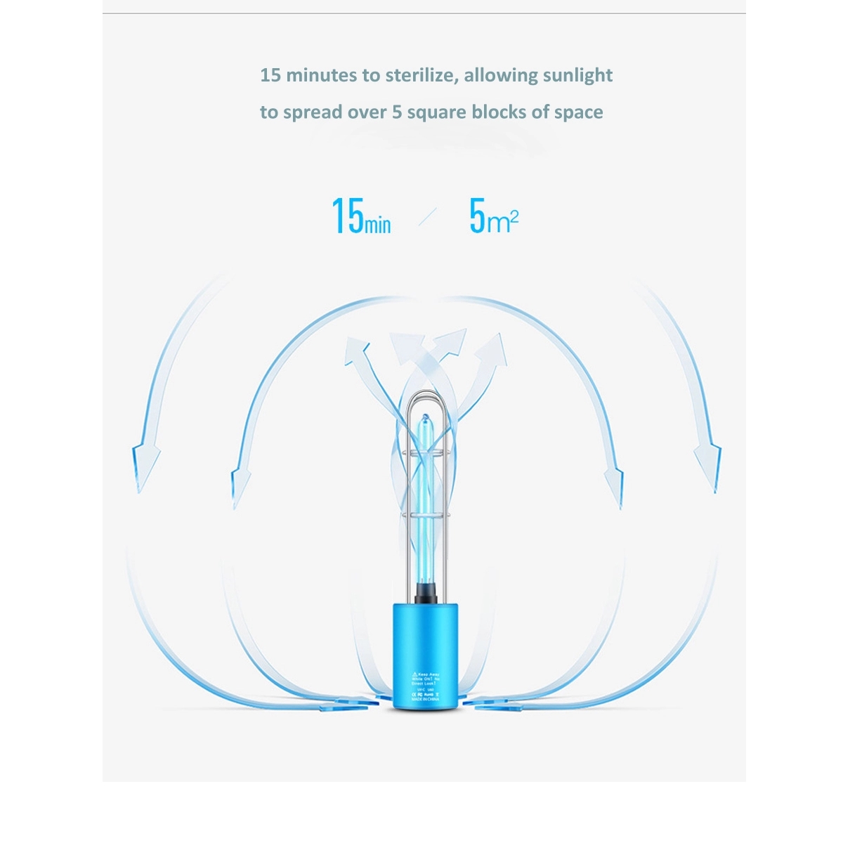 360 Degree Ozone Sterilization Lamp For Small Spaces 3