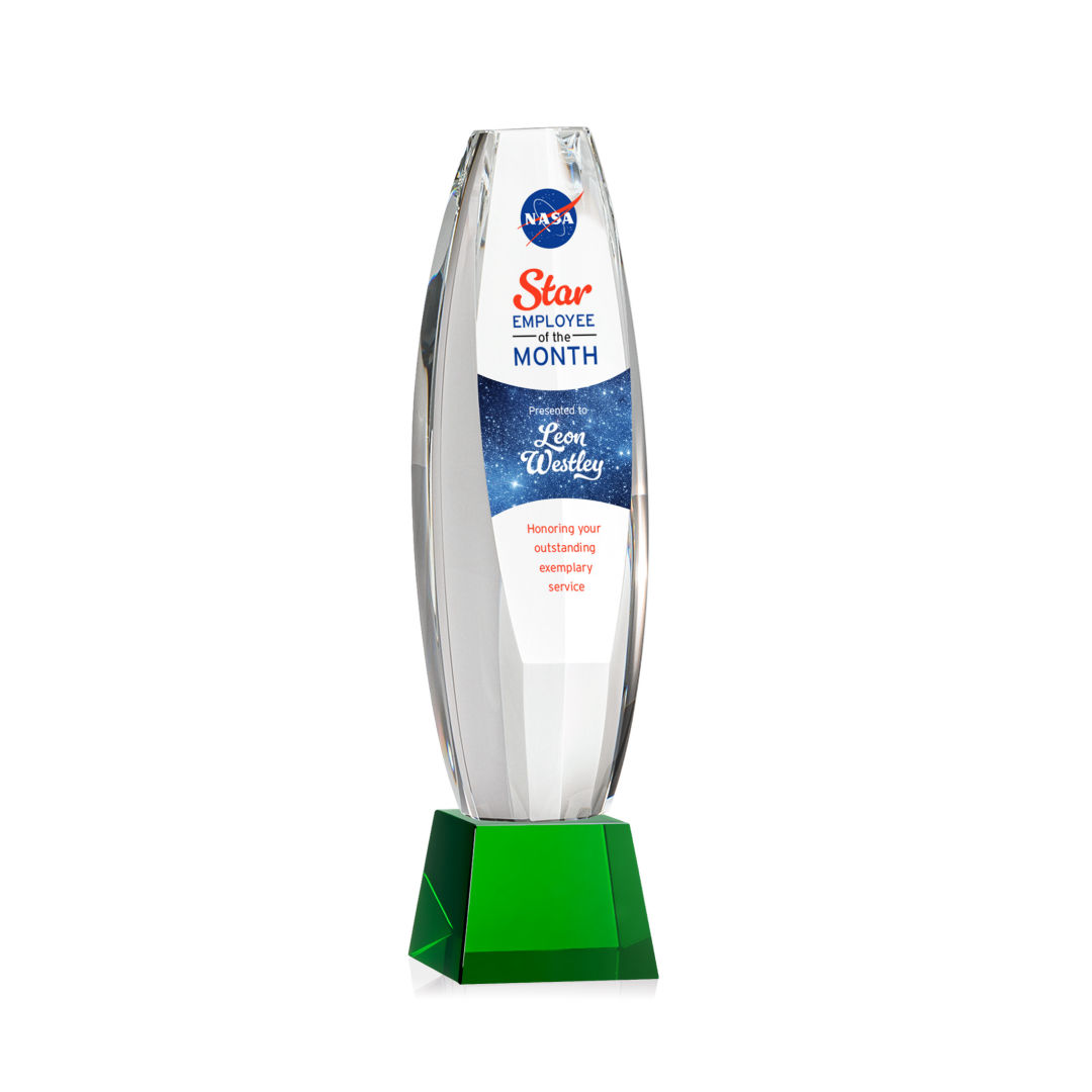 Hoover VividPrint™ Award on Robson Base - Green 2