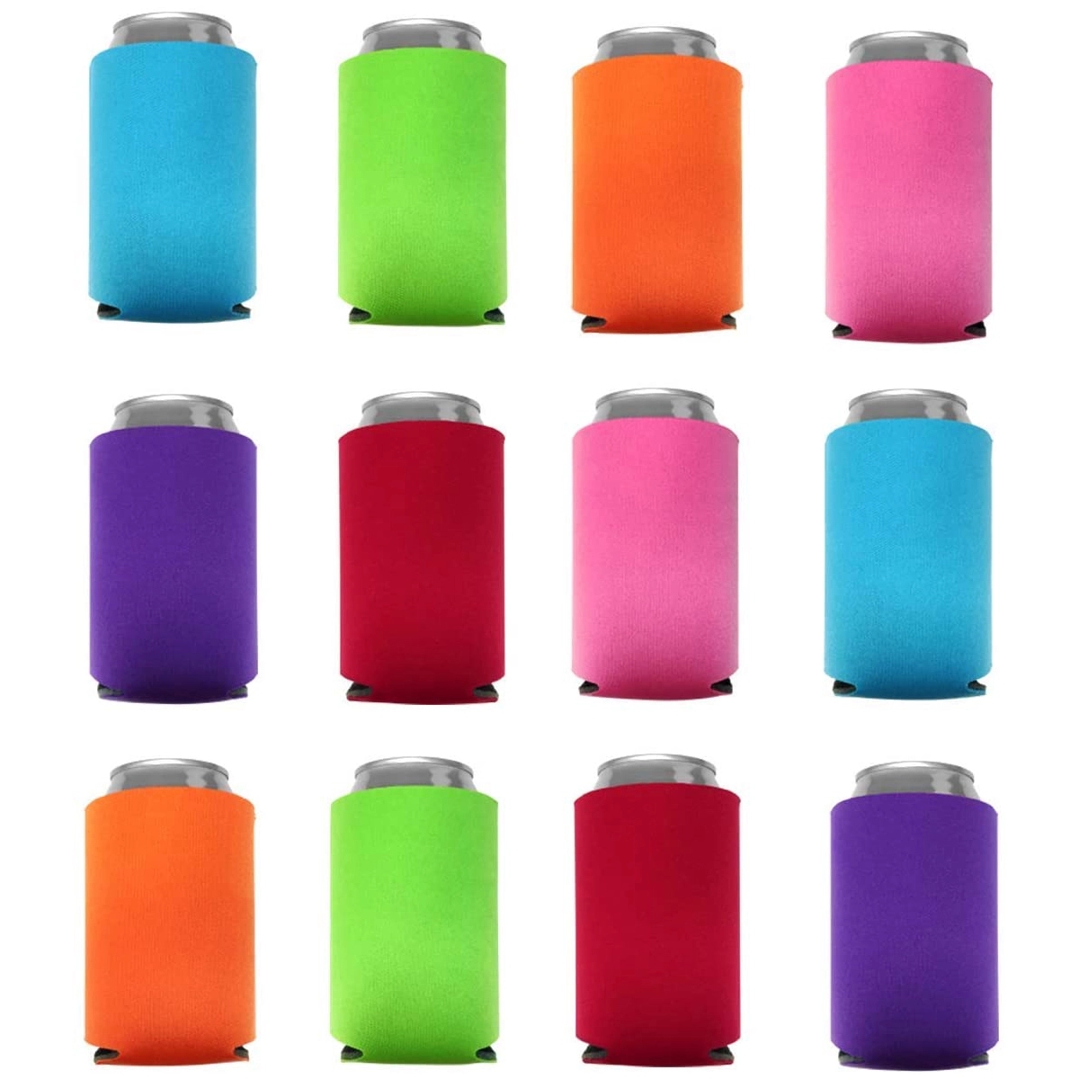 Folding Foam Can Cooler Sleeves 3