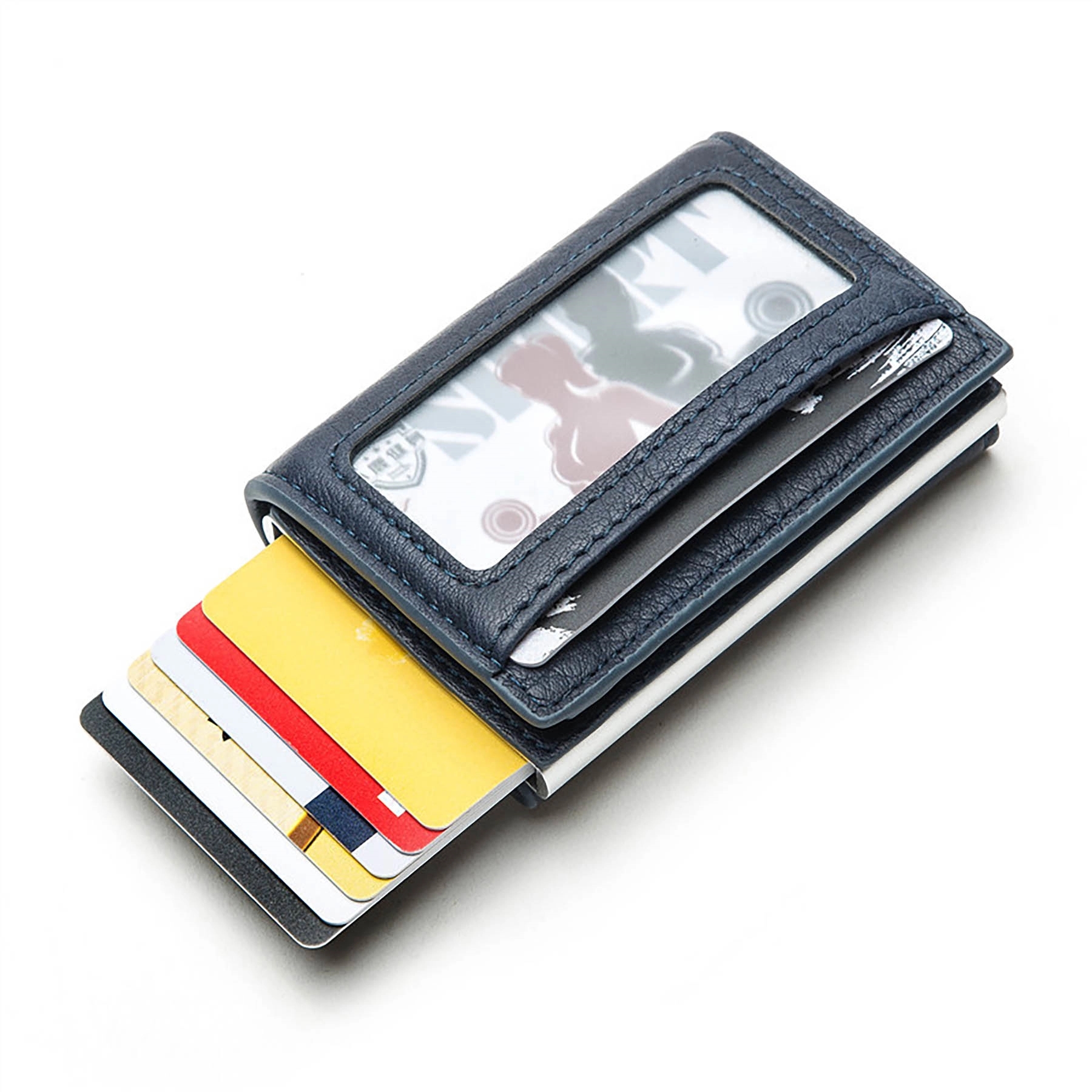 Slim RFID Wallets for Men Genuine Leather Front Pocket 2