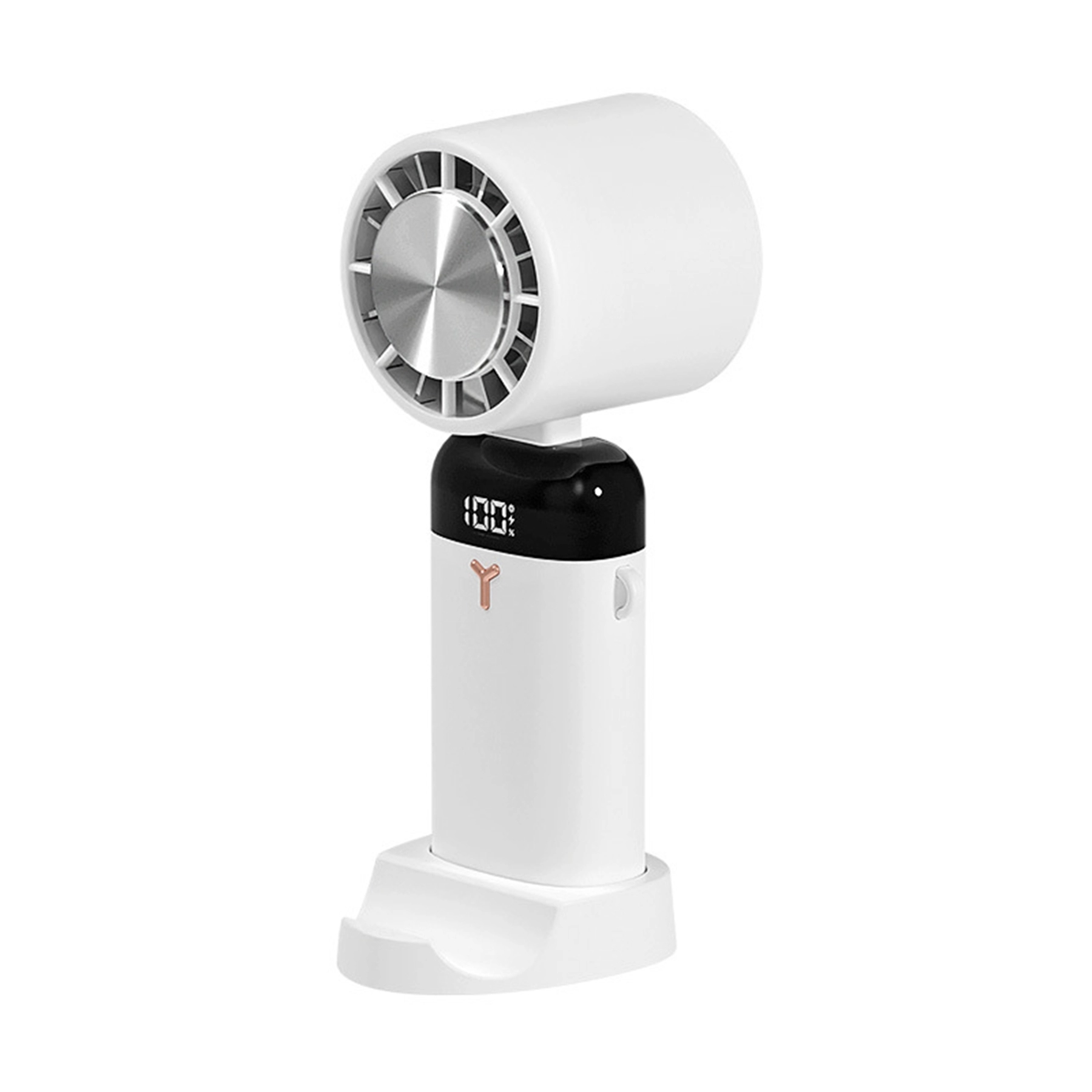 3600 mAh Digital Display Desktop Folding Phone Holder Fan 2