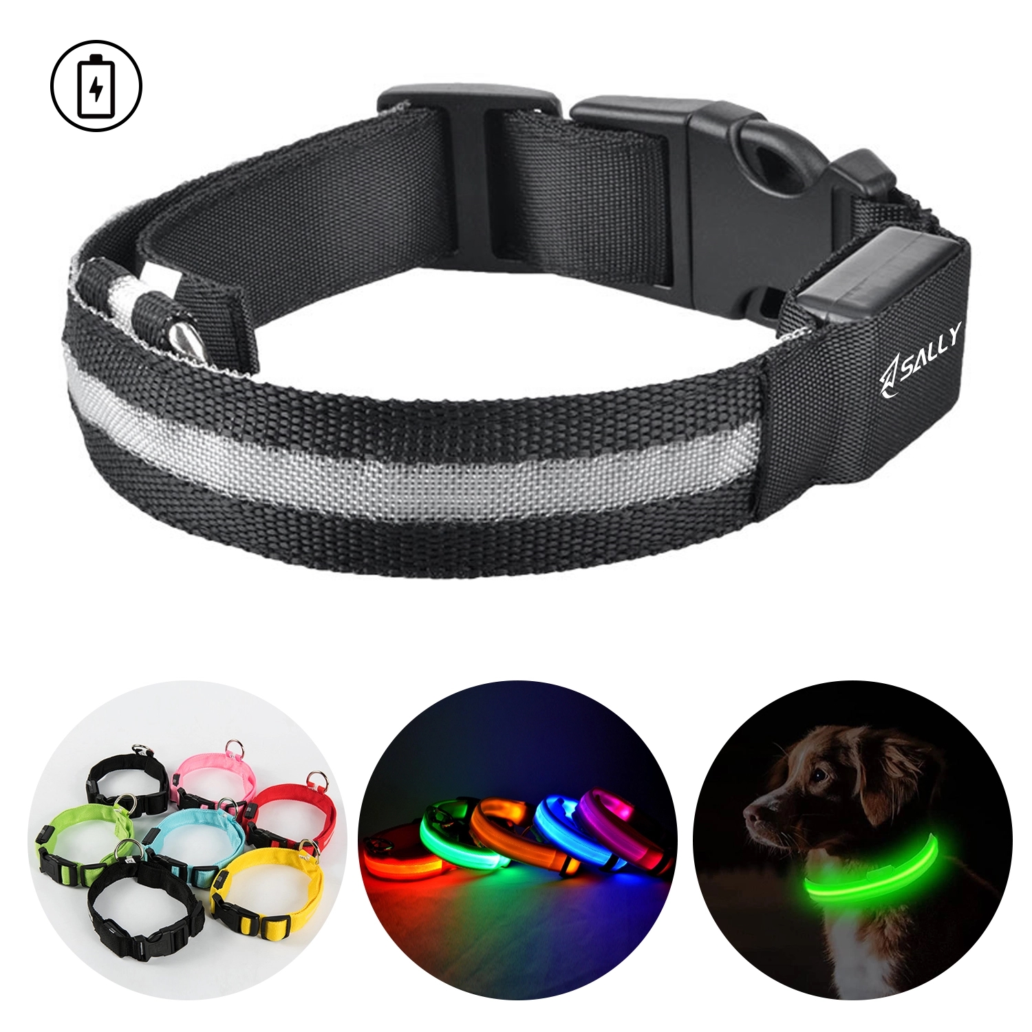 Led Light Up Pet Dog Collar 2