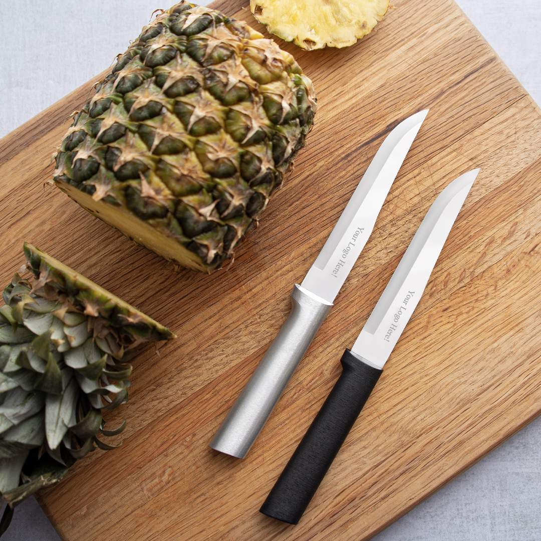 Stubby Butcher Knife w/Silver Handle 3