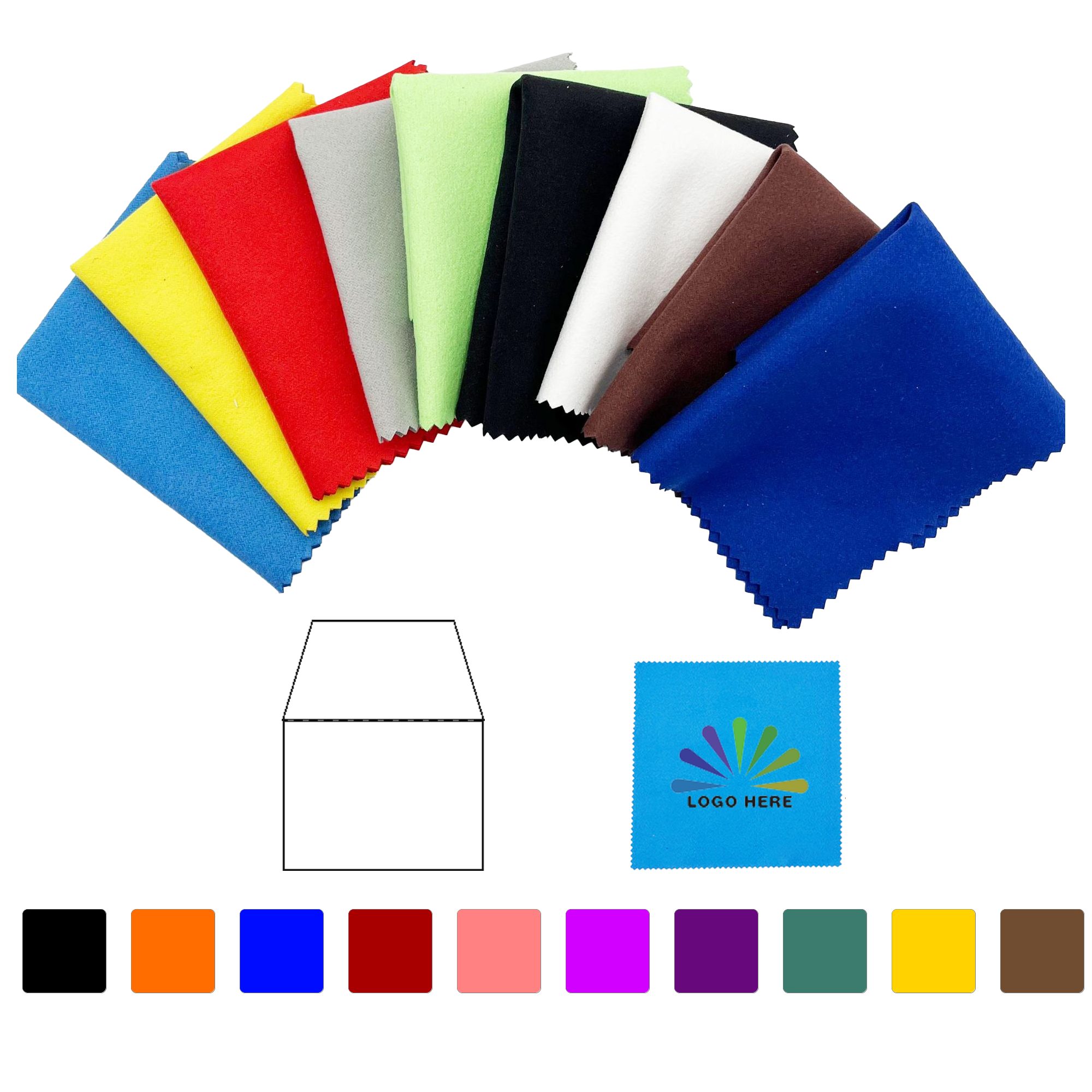Microfiber Lens Cleaning Cloth with PVC Case 2