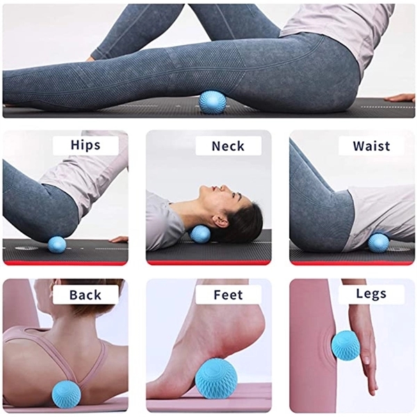 Silicone peanut fascia grip ball set 3
