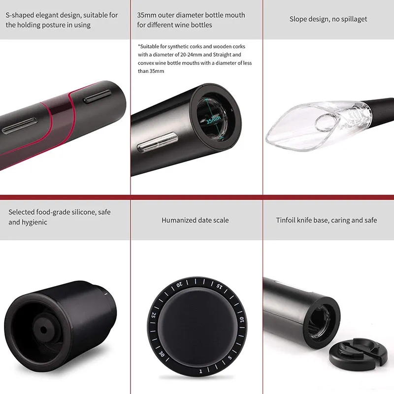 Electric Wine Bottle Opener Set 2