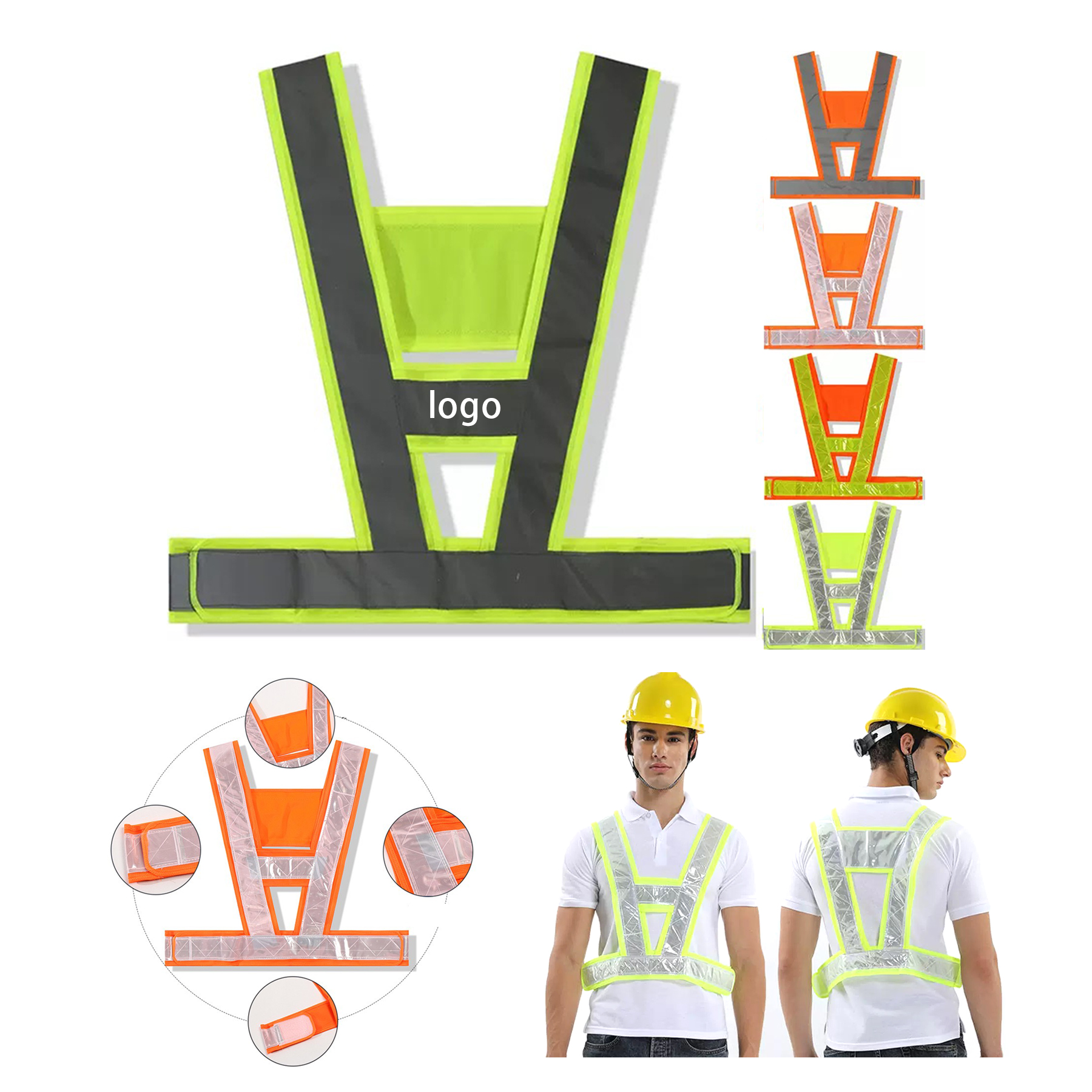 Outdoor V-type Reflective Vest 2