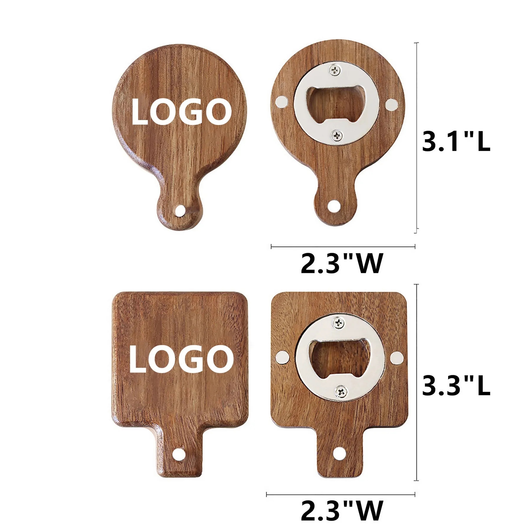 Beer Bottle Opener Funny Wooden Magnetic Fridge Magnet 2