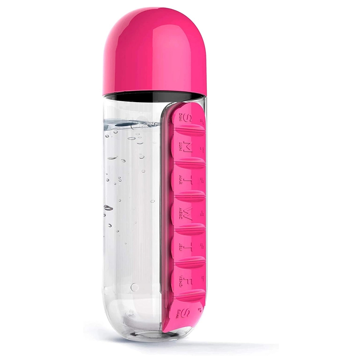 Portable Pill Organizer Water Bottle 5