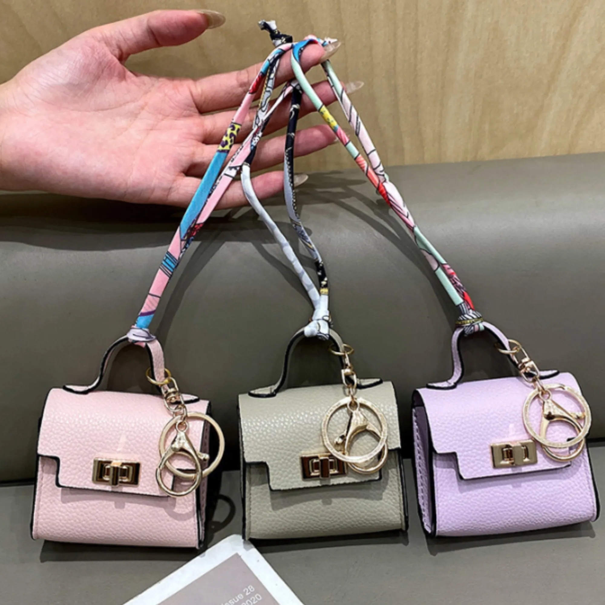 Mini Pouch Keychain Bag Pendant Earphone Case 3