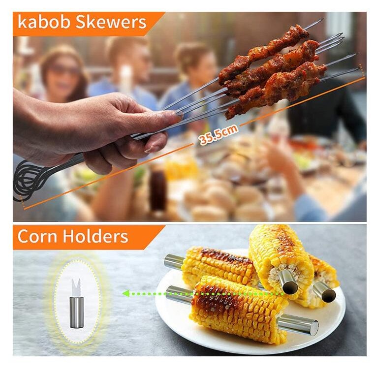 15Pcs Stainless Steel Grill Utensils Set 2