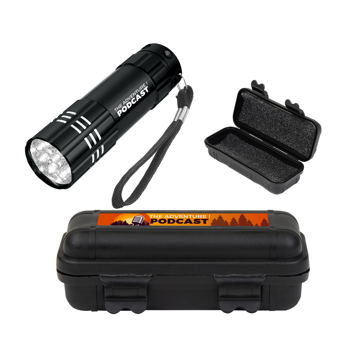 Be Adventurous Hard Case Kit, custom flashlight with logo imprint 7