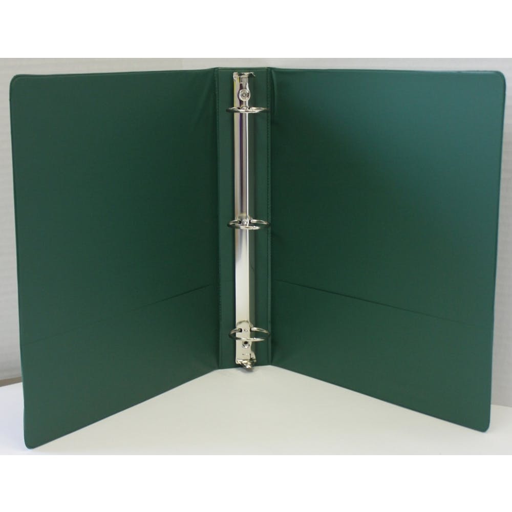 2" 3-Ring Binders - Dark Green 2 Pockets 2