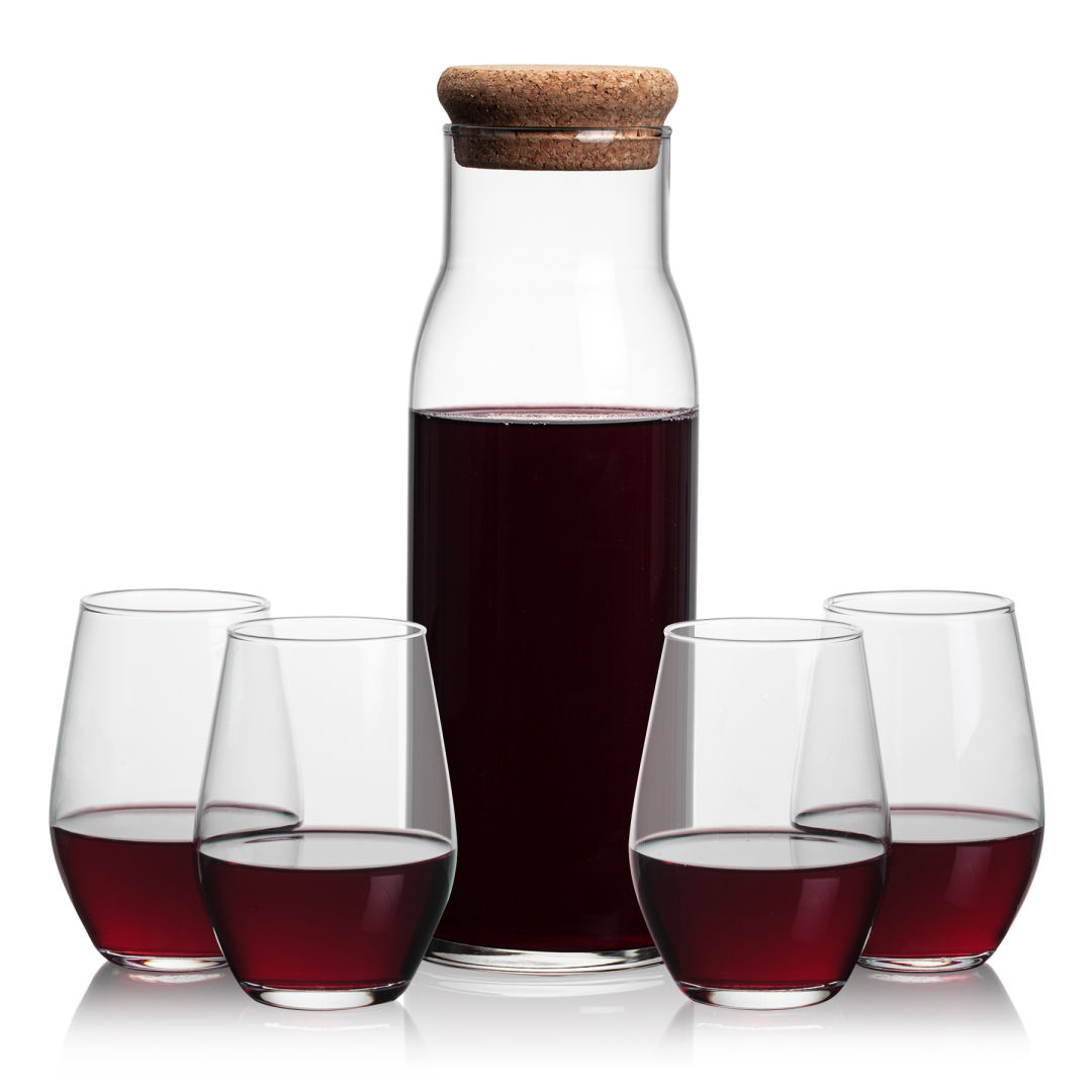 Aviston Carafe & Vale Stemless Wine 2
