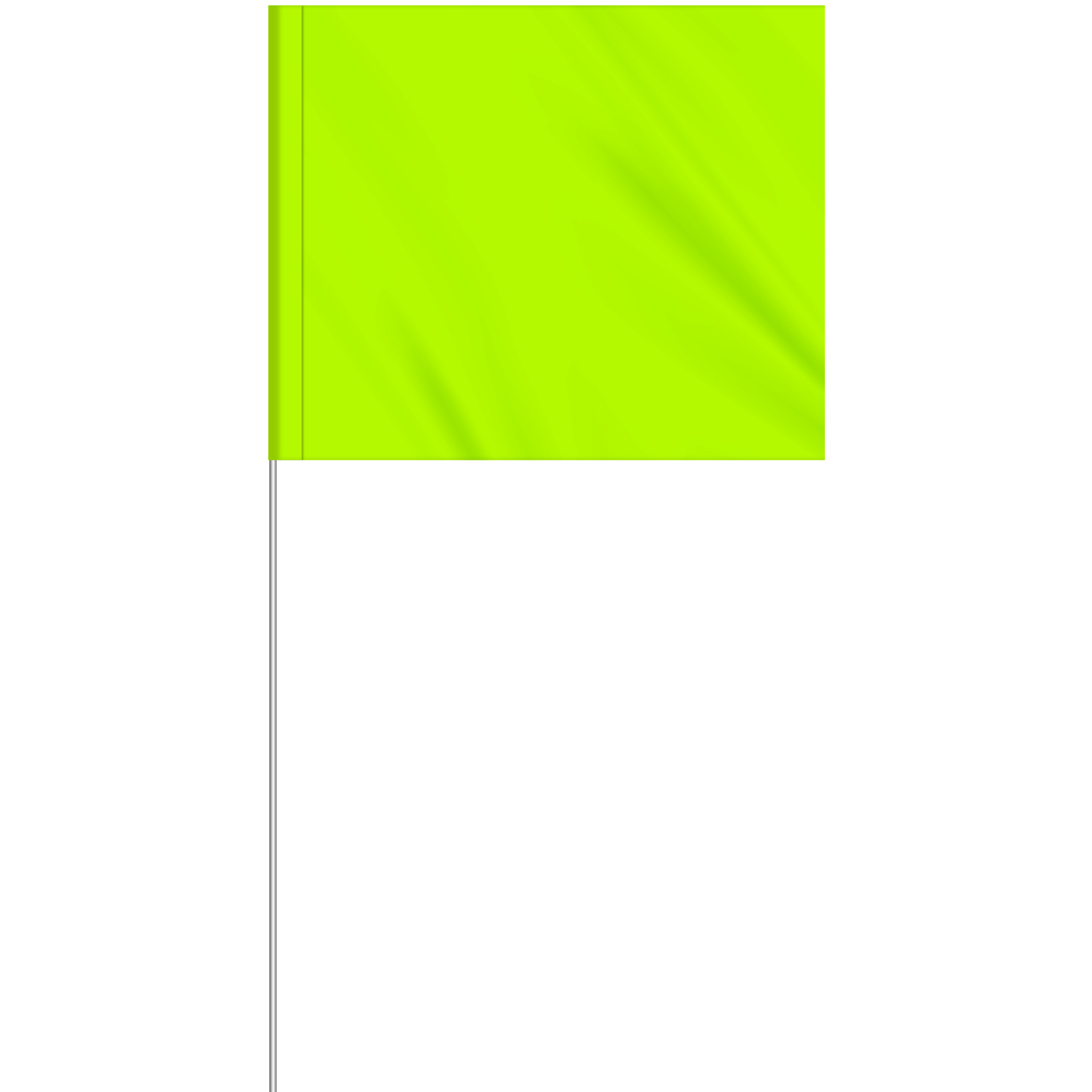 1-Color 5" x 6" Custom Vinyl Marking Flag w/ 27" Plastic Staff 10