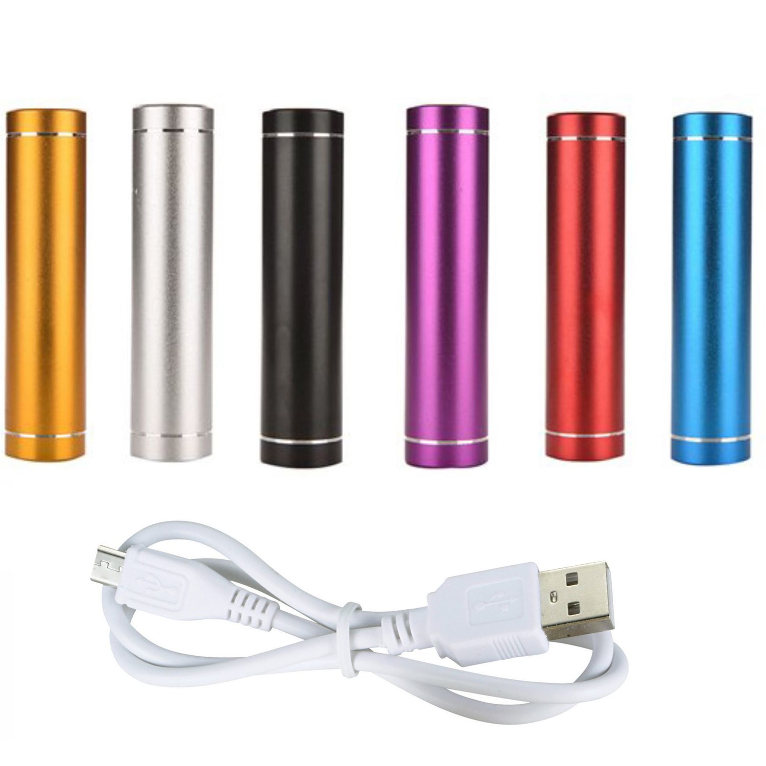 2200mAh Round Cylindrical Shaped Portable Charger 3