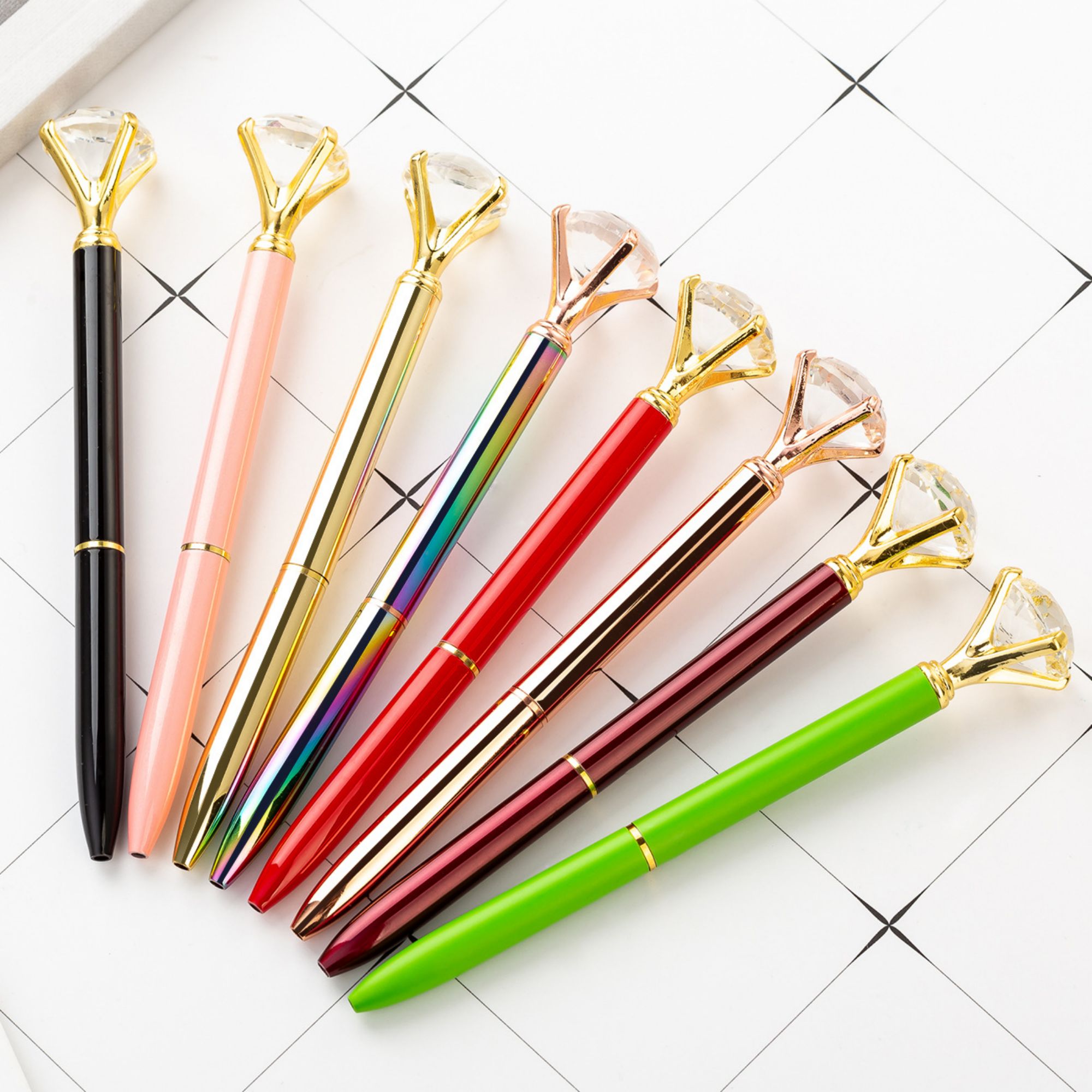 Crystal Diamond Twist Metal Pen 4