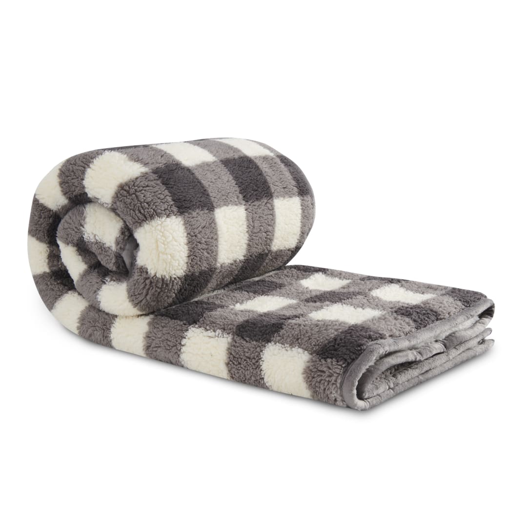 Field & Co.® Double Sided Plaid Sherpa Blanket 22