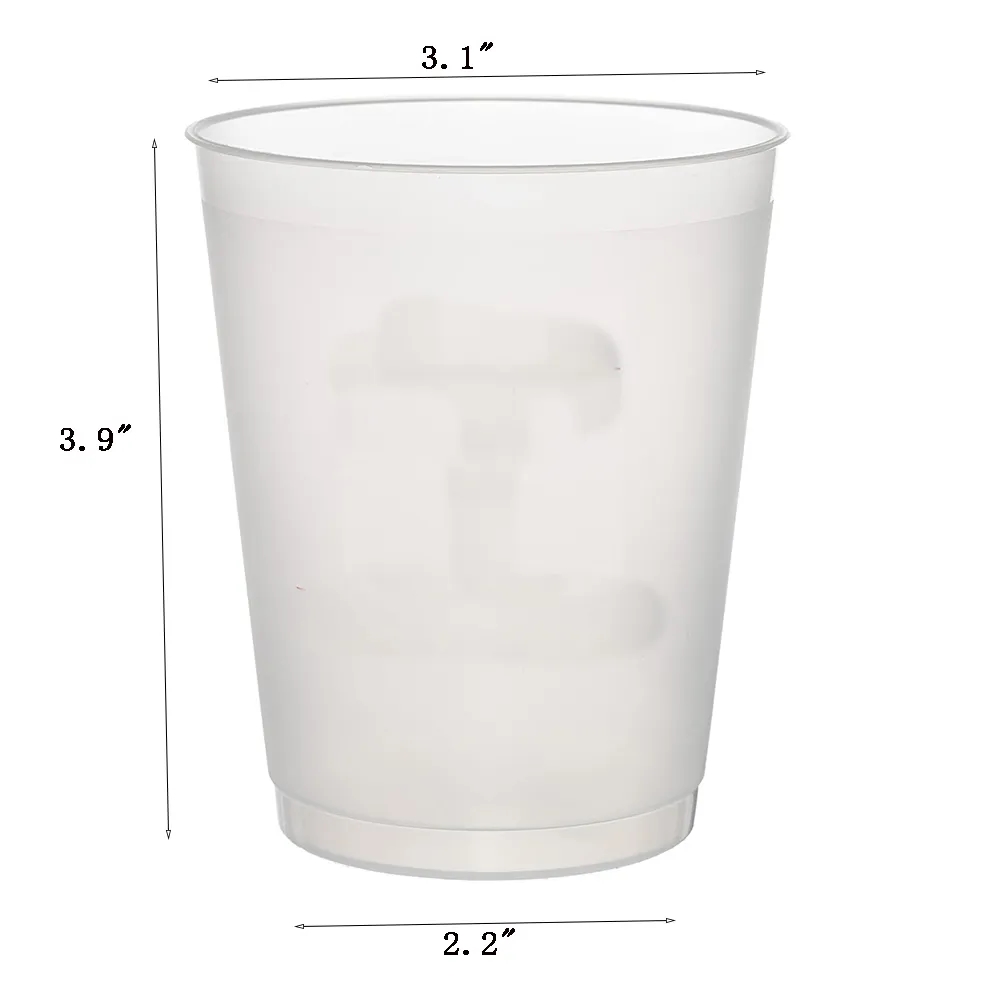12 oz. Frosted Plastic Cup 3