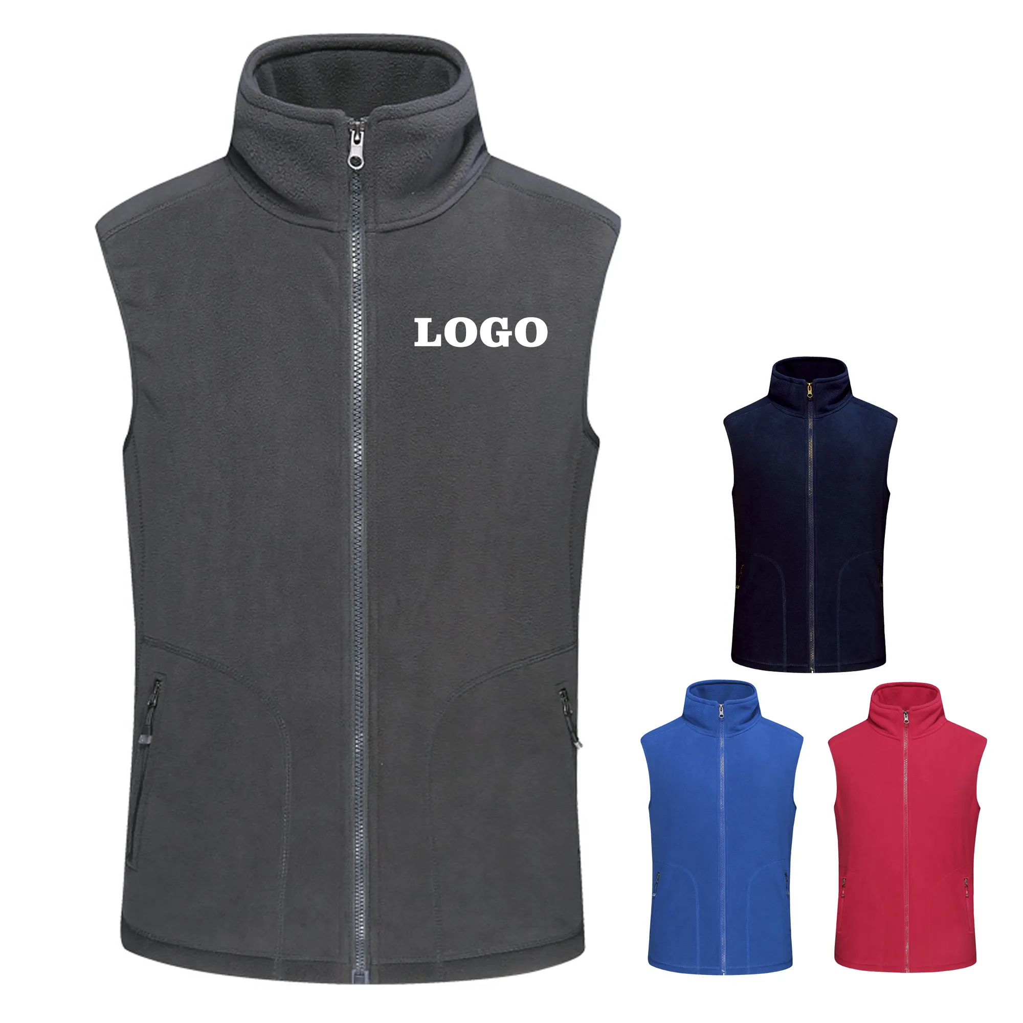 Men's Basic Fleece Vest 1