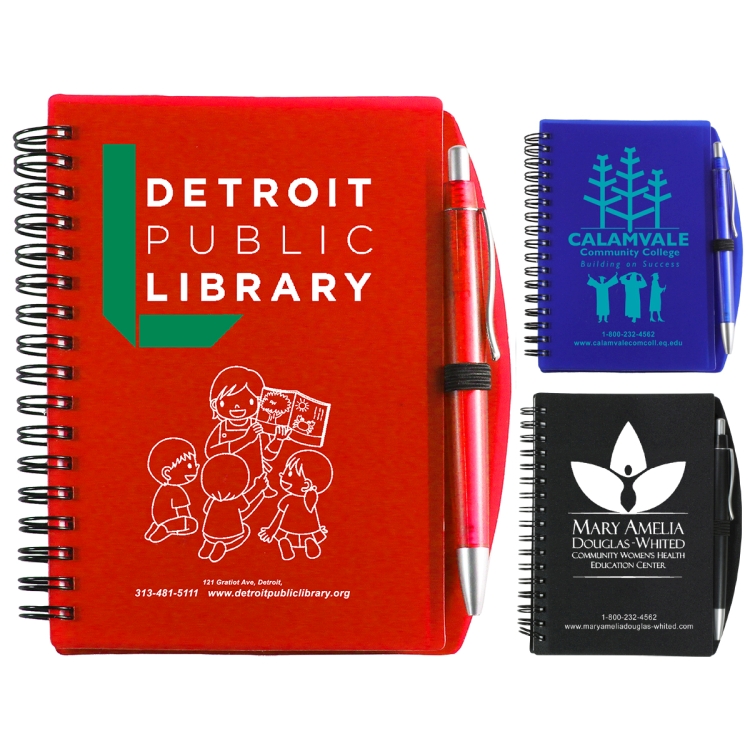 "Carmel" Jotter Notepad Notebook with Pen 8
