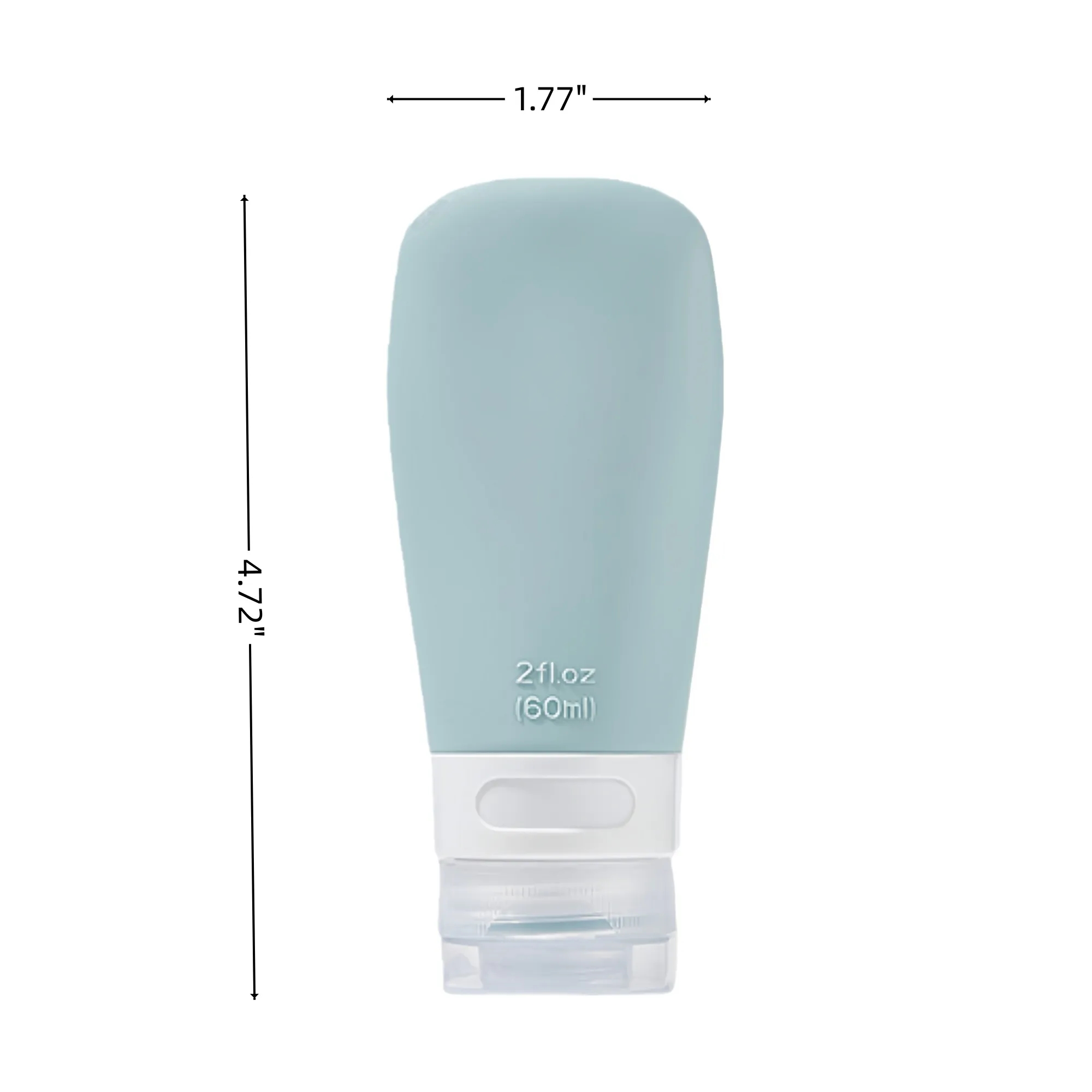 2 Oz Refillable Silicone Travel Bottles For Toiletry Shampoo 3