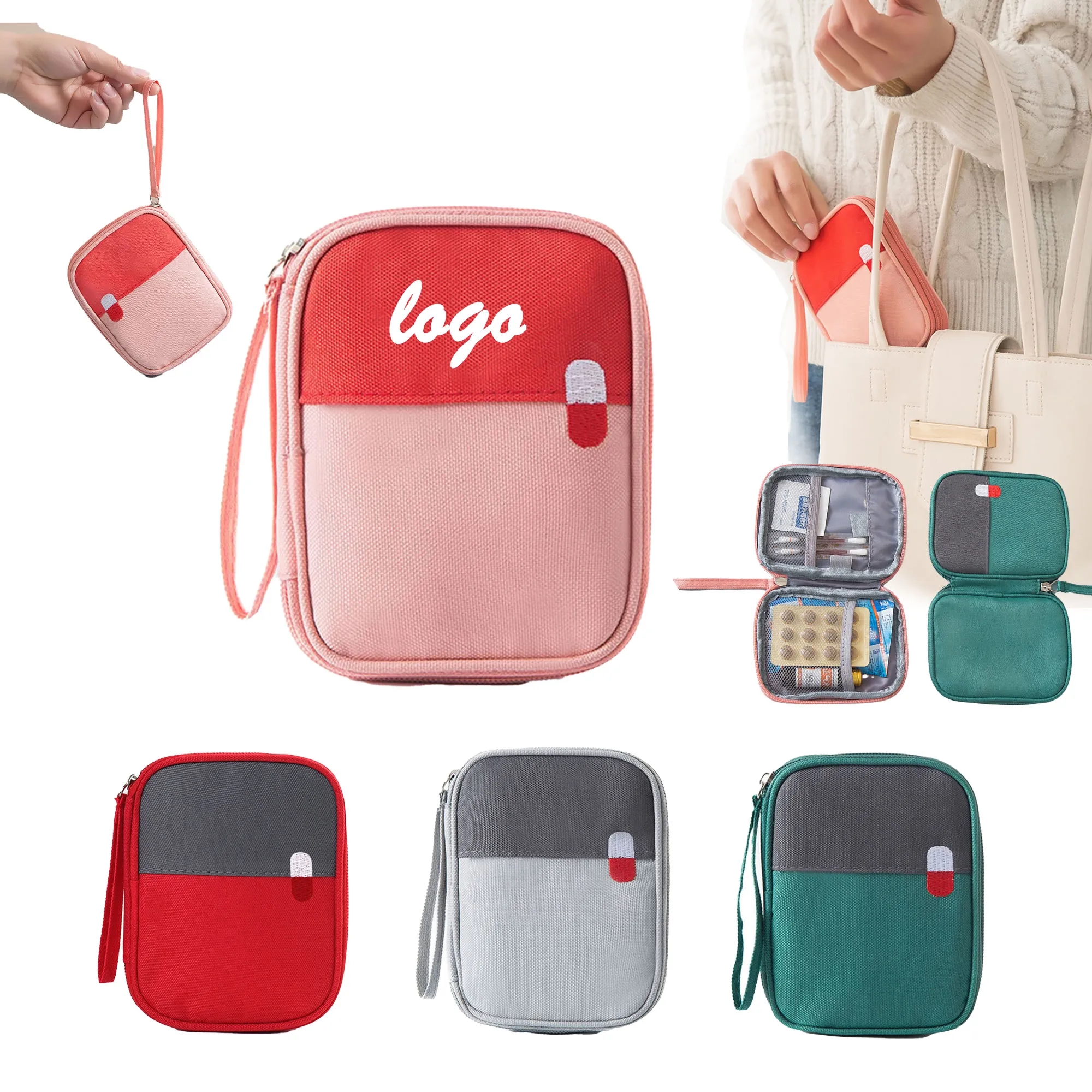 MOQ 30 Portable Medical Bag Travel First Aid Kit 5