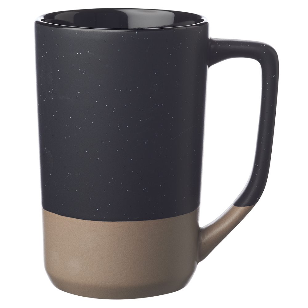 17 oz. Speckle Glazed Two Tone Ceramic Mugs