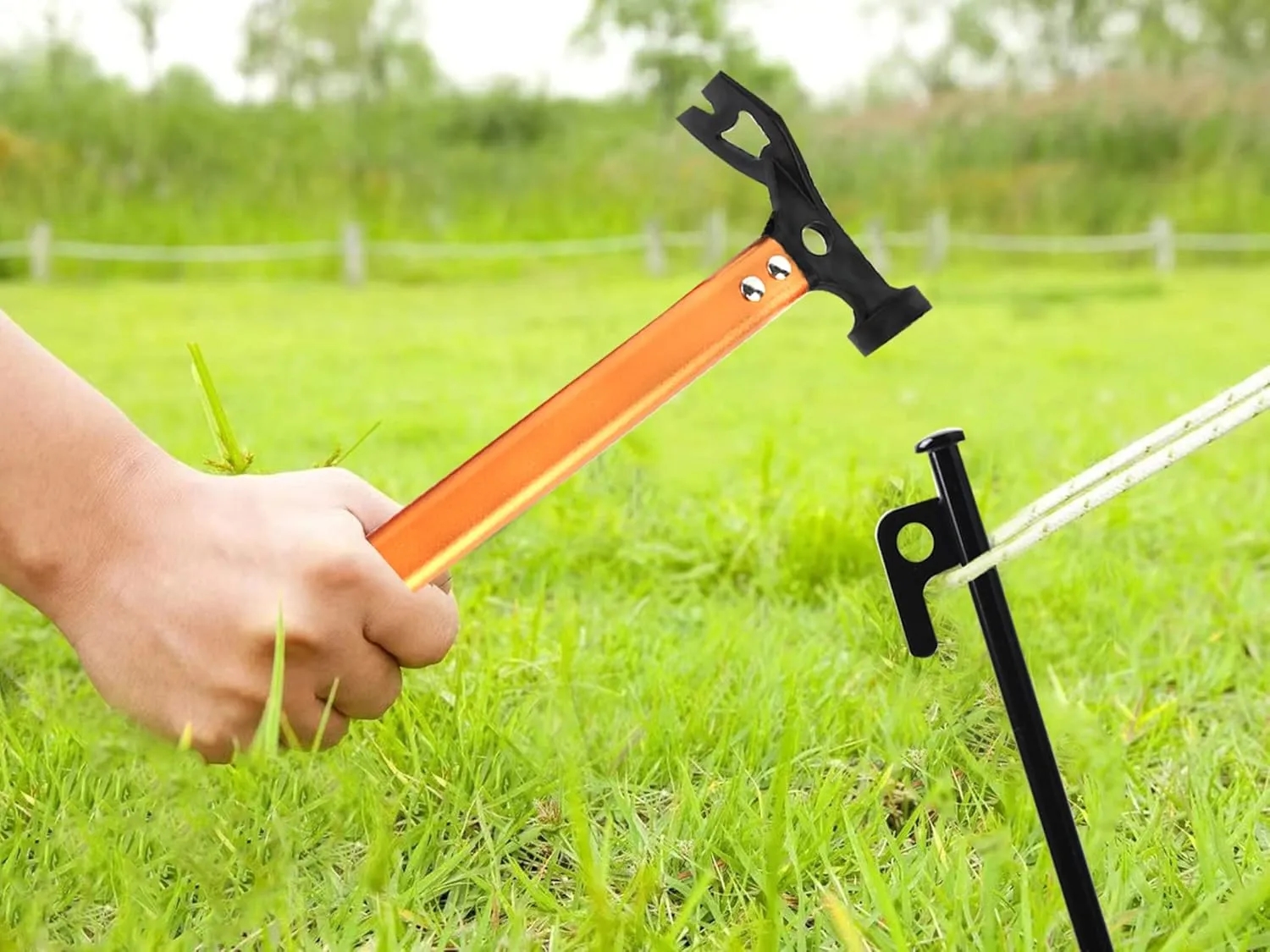3 in 1 Steel Aluminum Camping Hammer 7